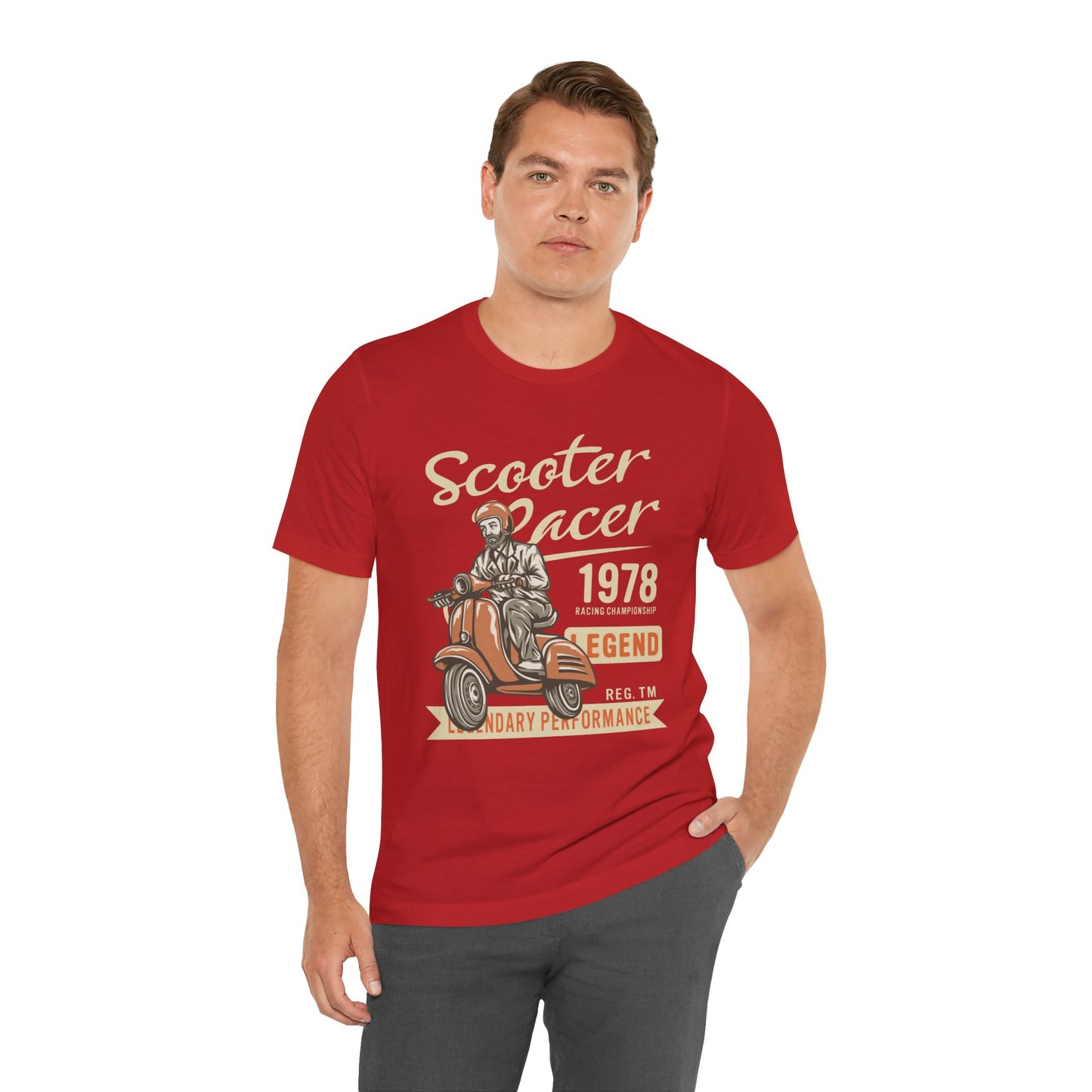 Scooter Racer - Unisex Jersey Short Sleeve Tee - 13376