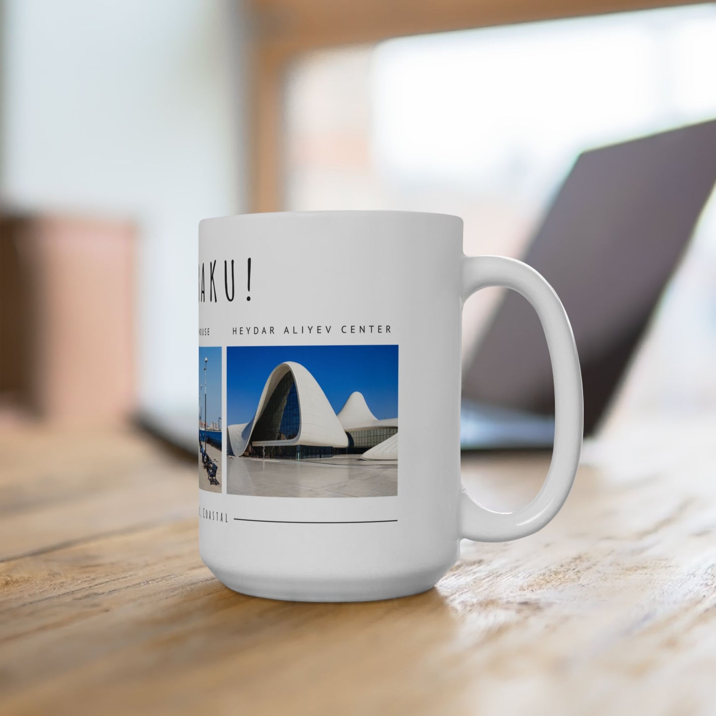 Hello Baku! Scenic Ceramic Mug - 11oz & 15oz - Perfect Gift for Travelers & City Lovers - 12237