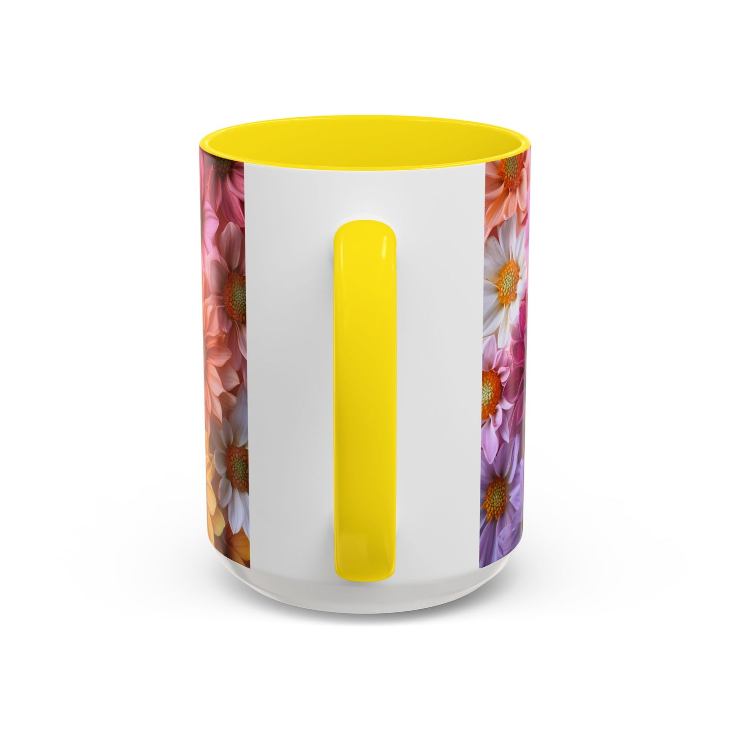 Vibrant Floral Accent Coffee Mug - Perfect for Everyday Enjoyment and Gifting - 11861