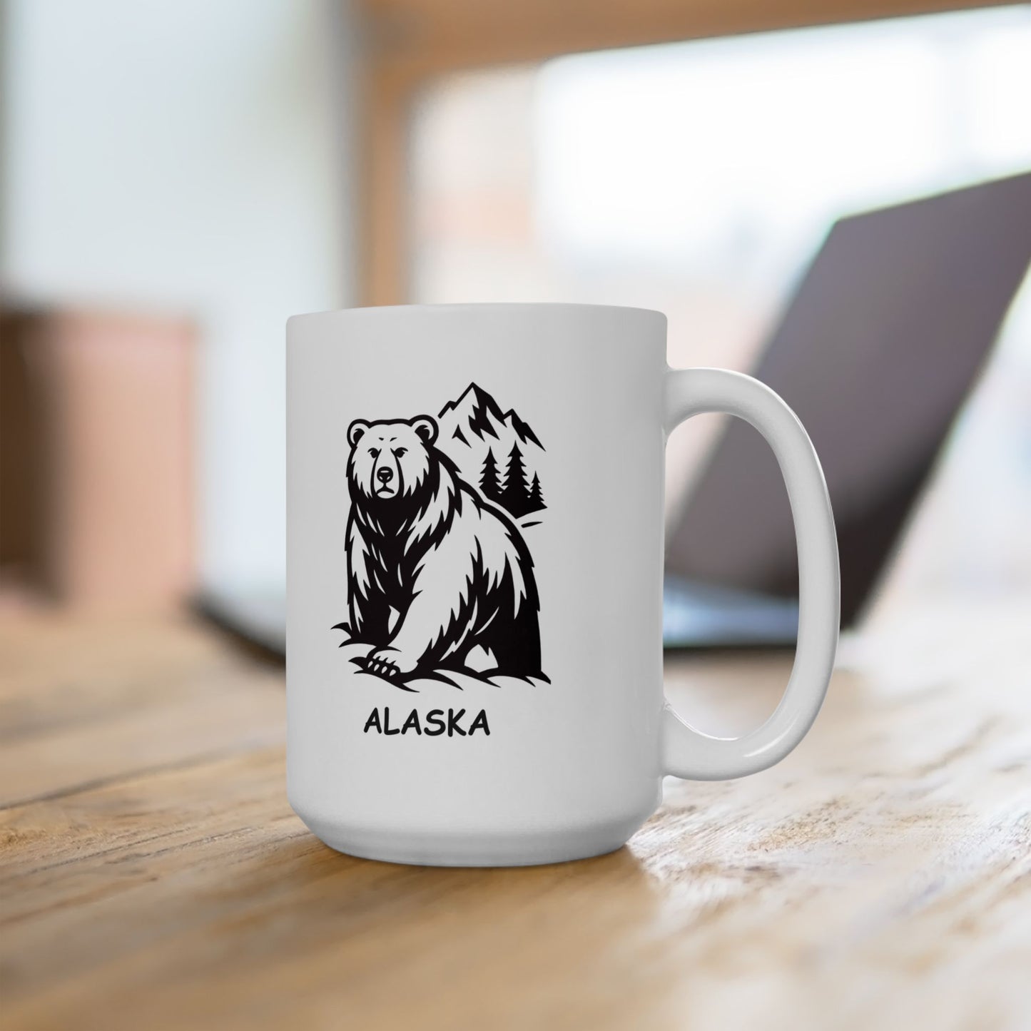 "Alaska: Where the snow is white, and the bears are just as big as the stories." Ceramic Mug - 13024