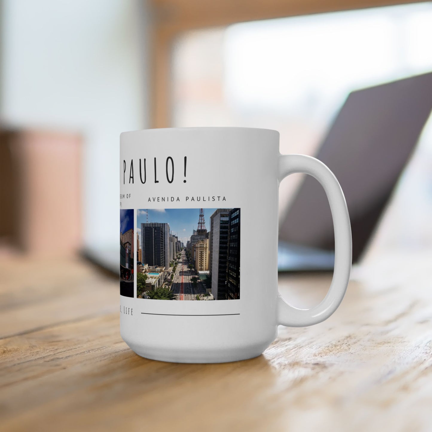 Hello Sao Paulo Ceramic Mug – Art, Culture, Life (11oz & 15oz) - 12026