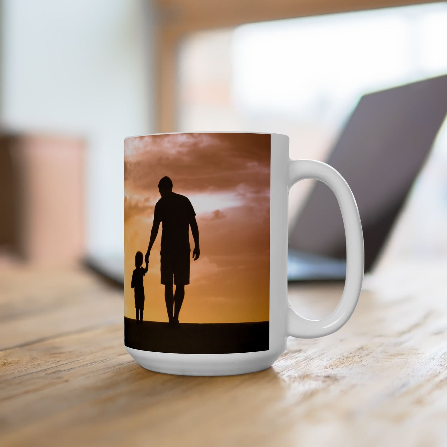 Father's Day Ceramic Mug, Gift for Dad, Dad Coffee Cup, Personalized Mug for Father, BBQ Lover's Mug, Great Gift for Him - 14057