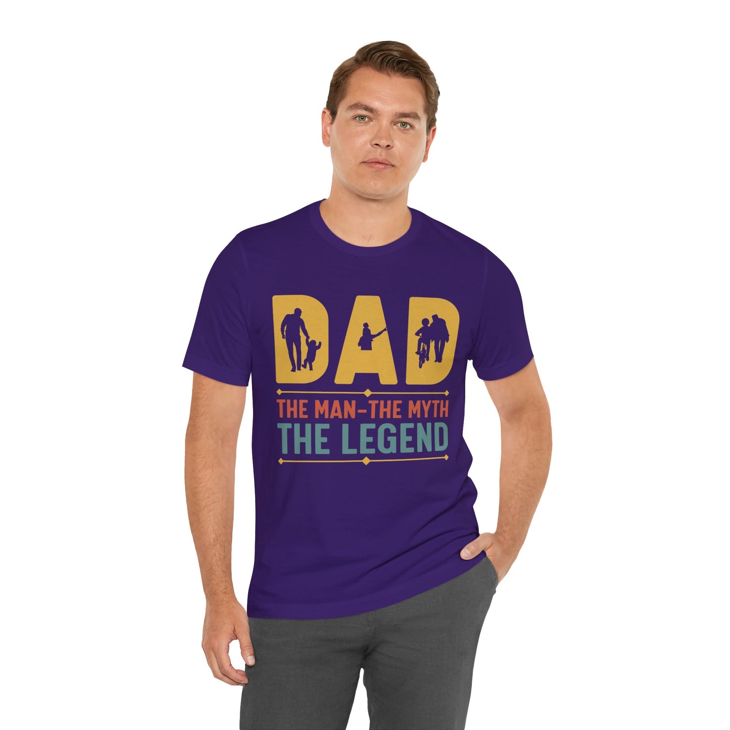 Dad, The Man, The Myth, The Legend - Unisex Jersey Short Sleeve Tee - 13728