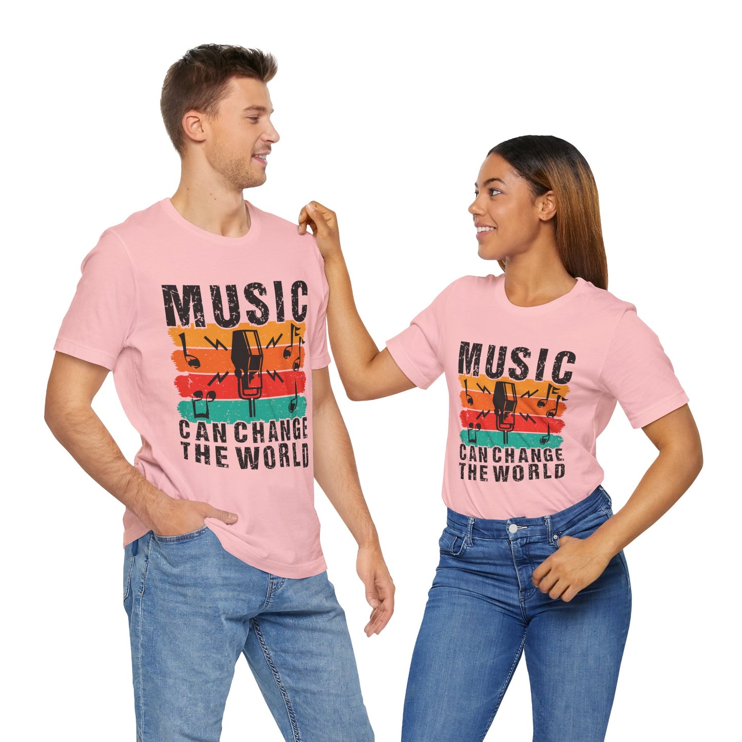 Music Can Change The World - Unisex Jersey Short Sleeve Tee - 11605