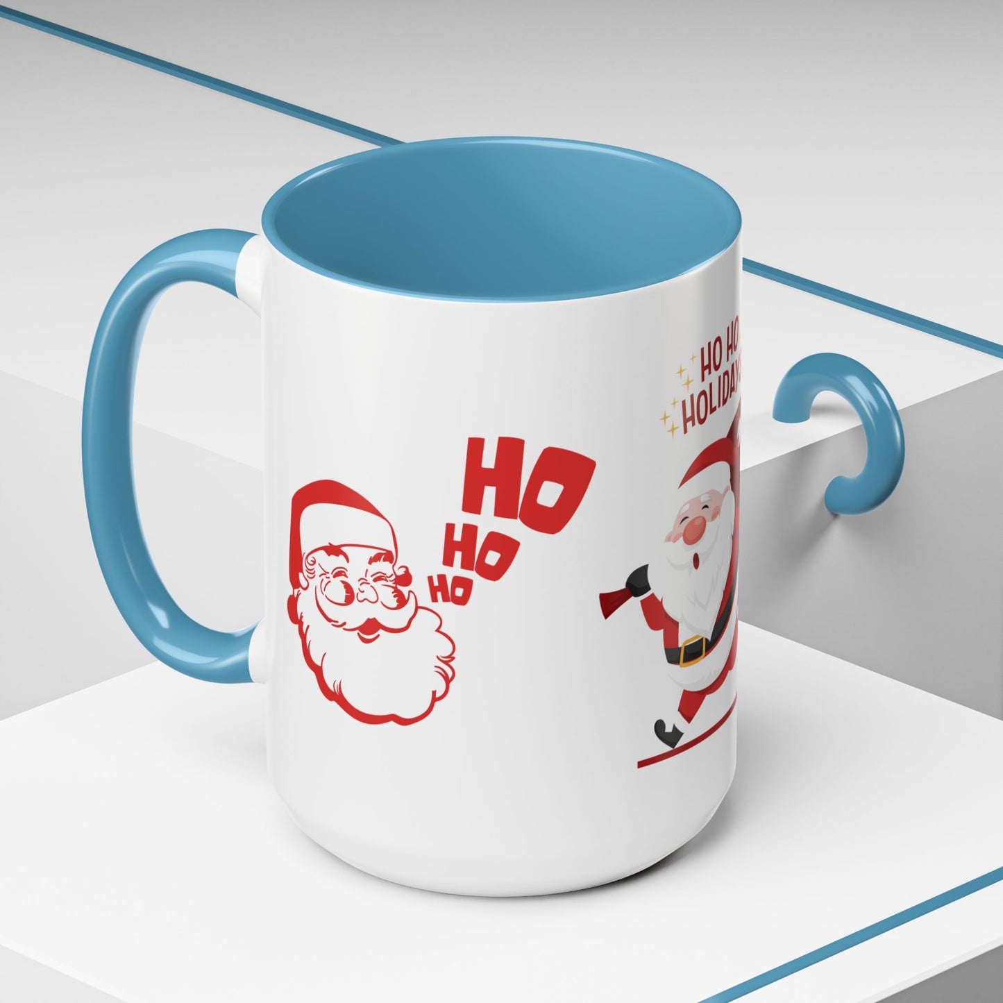 Santa, Ho Ho Holidays - Accent Coffee Mug (11, 15oz)