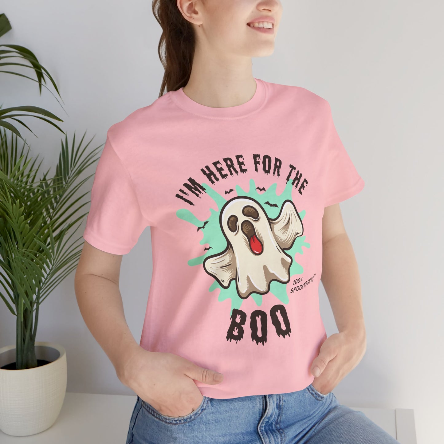 Halloween: I'm Here For The Boo - Unisex Jersey Short Sleeve Tee - 12941