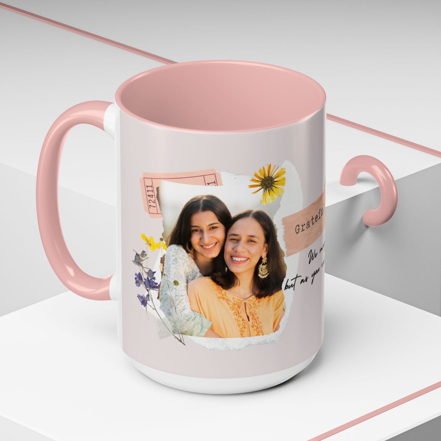 Grateful for You, Mom, Photo Customizable, Ceramic Coffee Mug - Perfect Gift for Mom - 12494