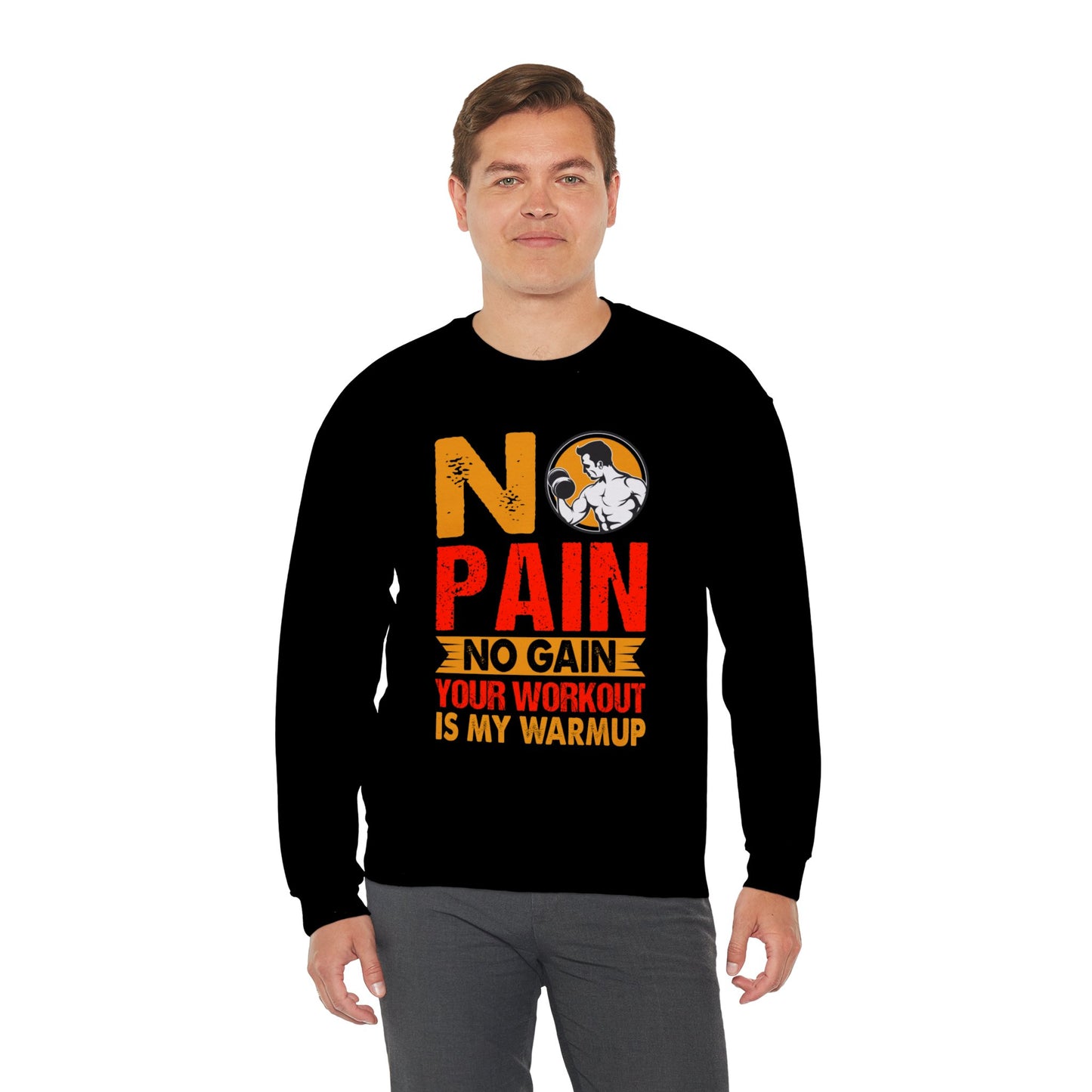 No Pain No Gain - Unisex Heavy Blend™ Crewneck Sweatshirt