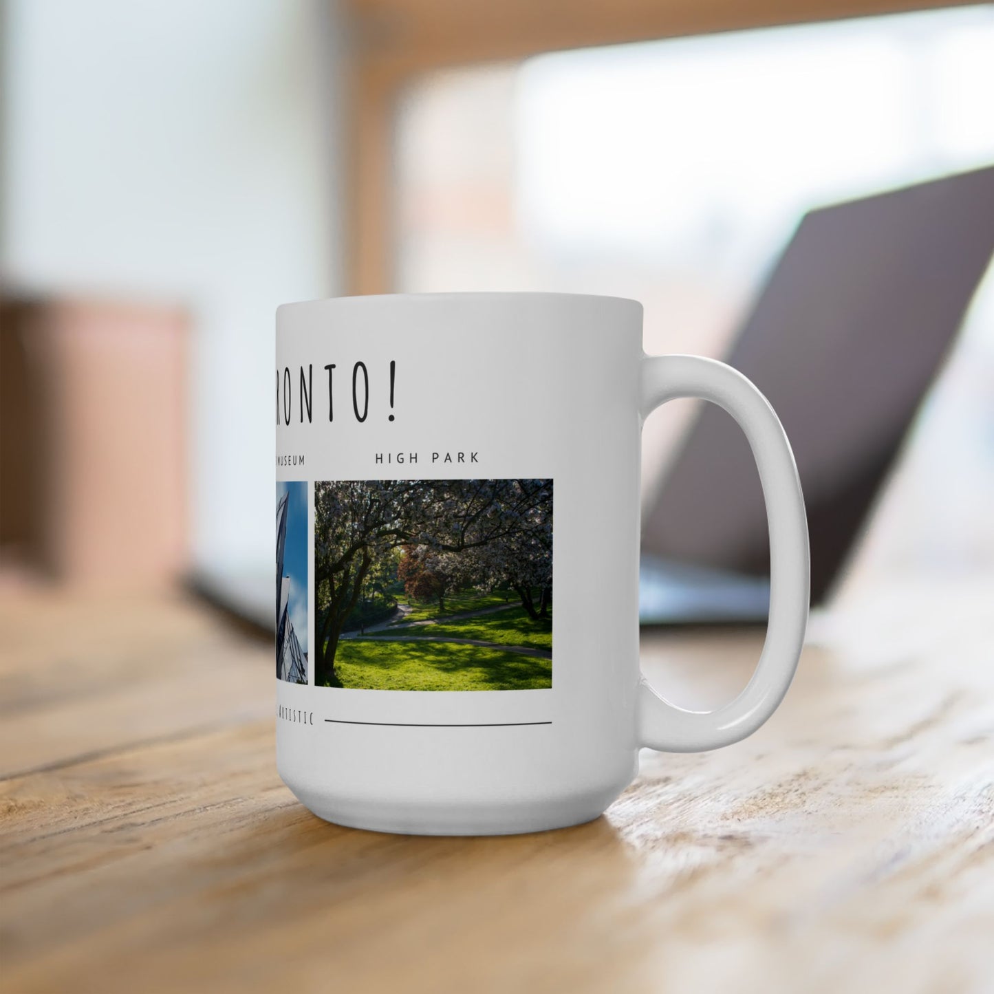 Hello Toronto Ceramic Mug - 11oz & 15oz, Perfect Gift for Travelers & City Lovers - 12020