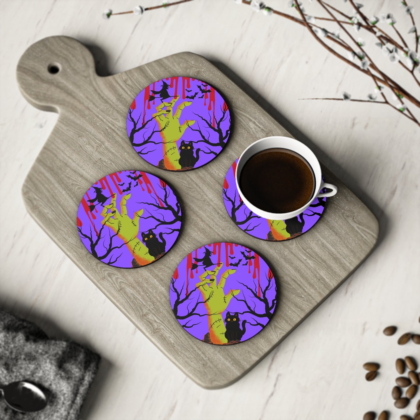 Halloween, Hand Drawn - Coasters - 14008