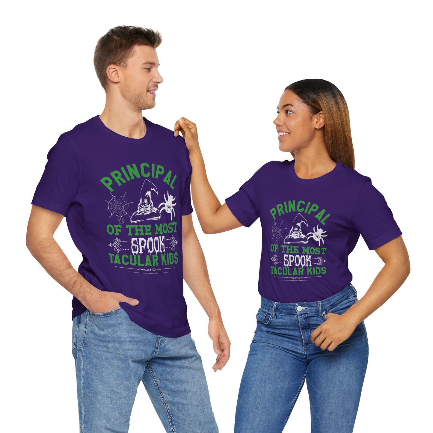 Principal of the Most Spook-Tacular Kids - Unisex Jersey Short Sleeve Tee - 12484