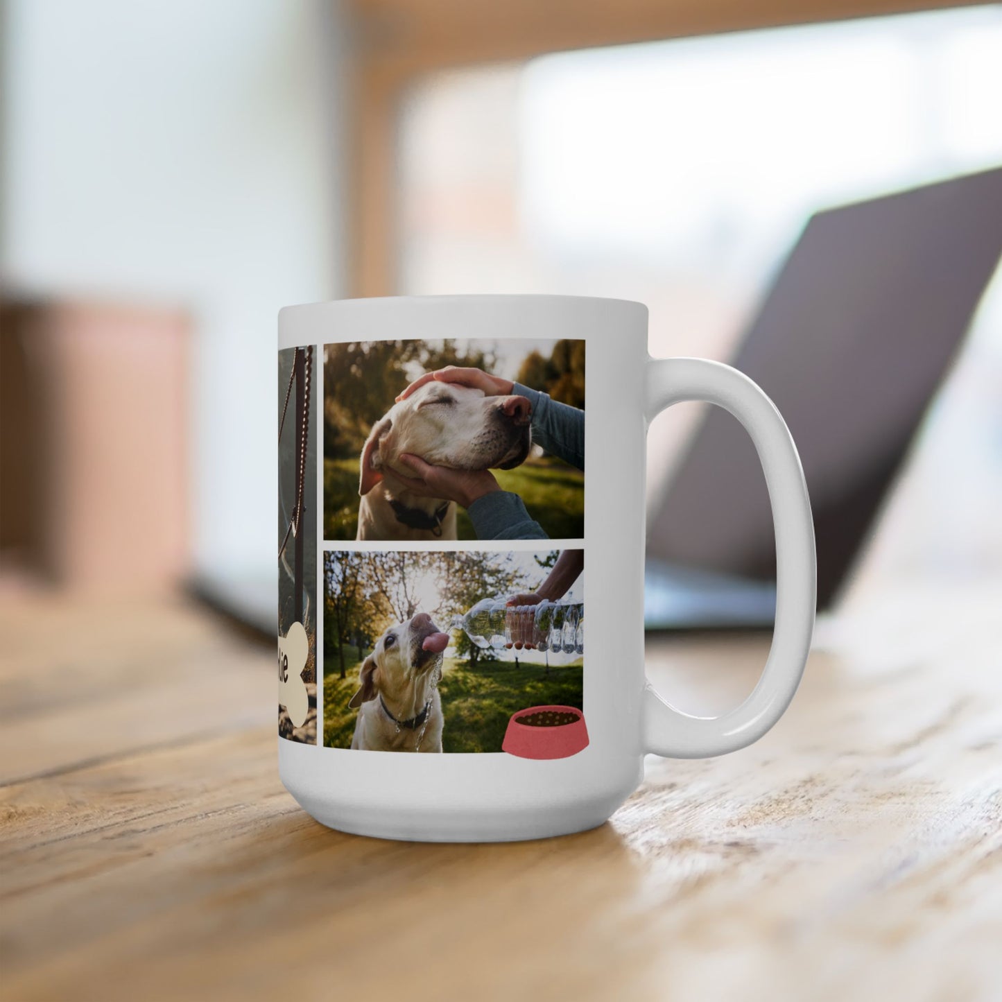 Personalized Pet Lover Mug, Dog Owner Gift, Custom Photo Cup, Cute Ceramic Drinkware, Unique Pet Memory - 14161