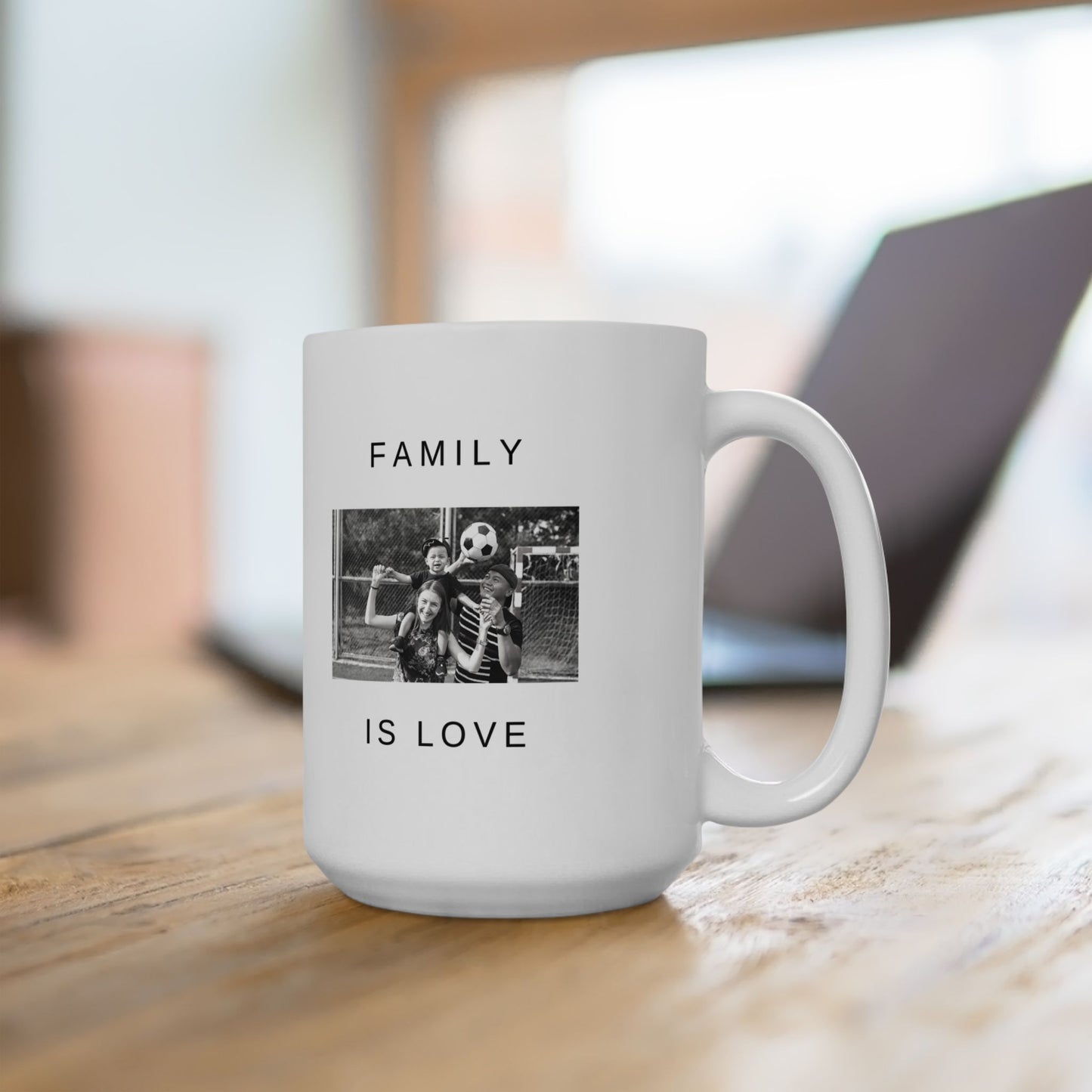 Family is Love, Photos, Customizable - Ceramic Mug, (11oz, 15oz) - 10995