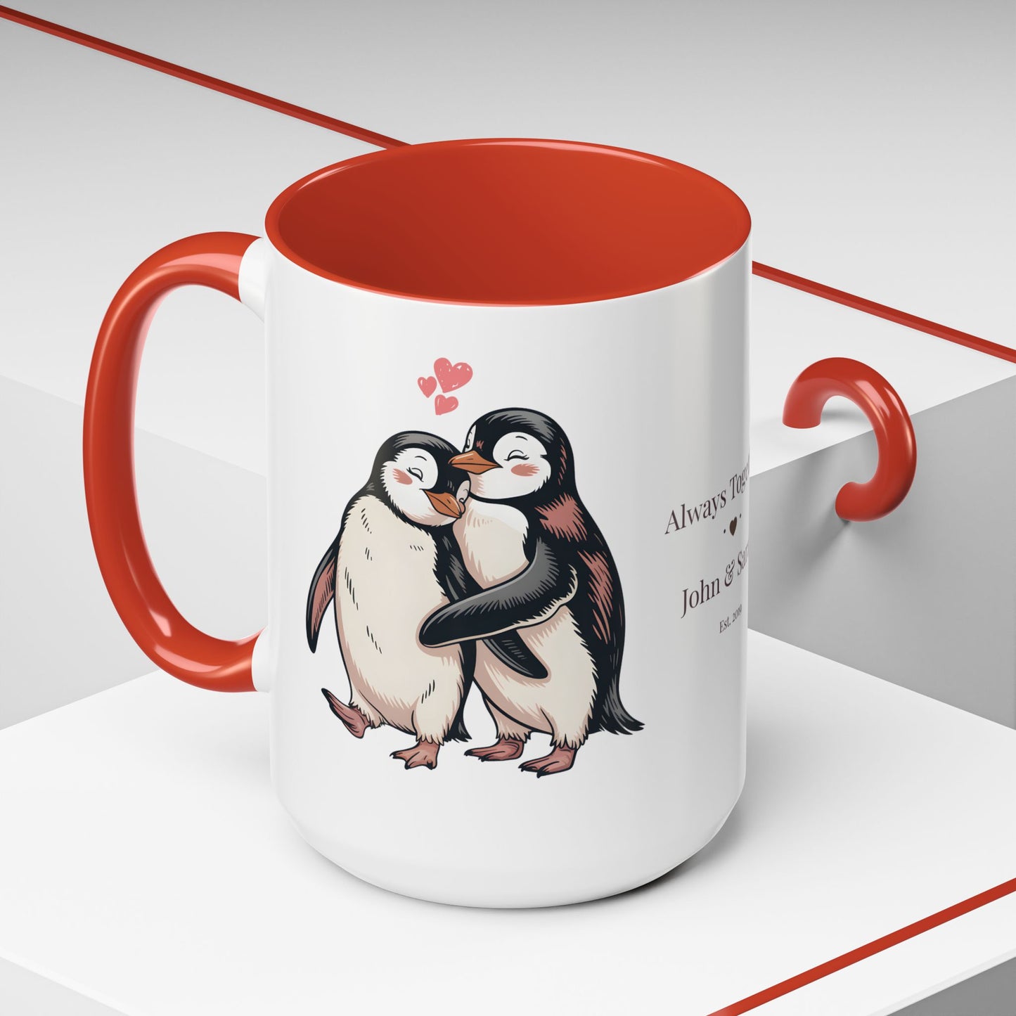 Love You More – Personalized Valentine’s Coffee Mug | Custom Romantic Gift — (11/15 oz) - 14743