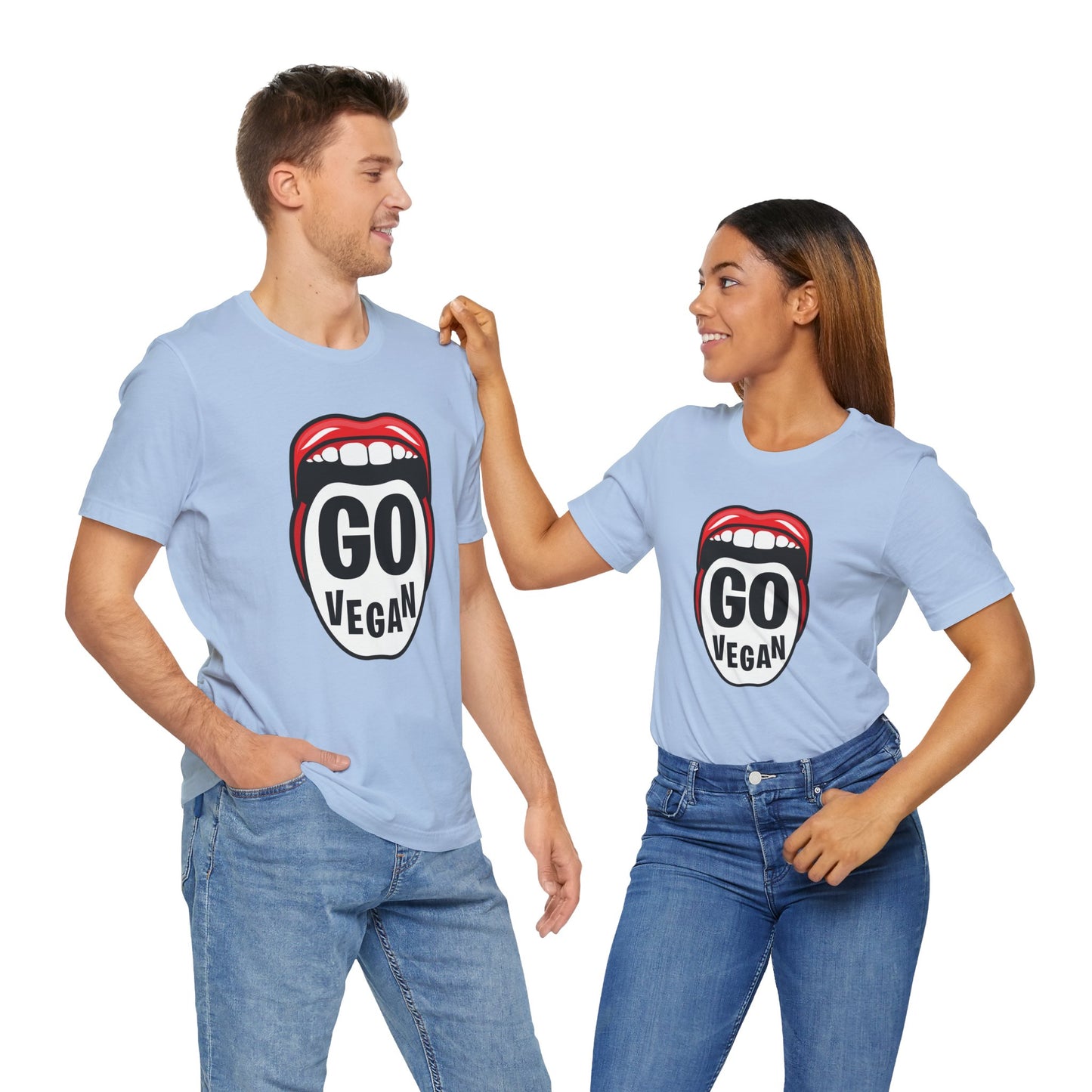 Go Vegan - Unisex Jersey Short Sleeve Tee - 12380
