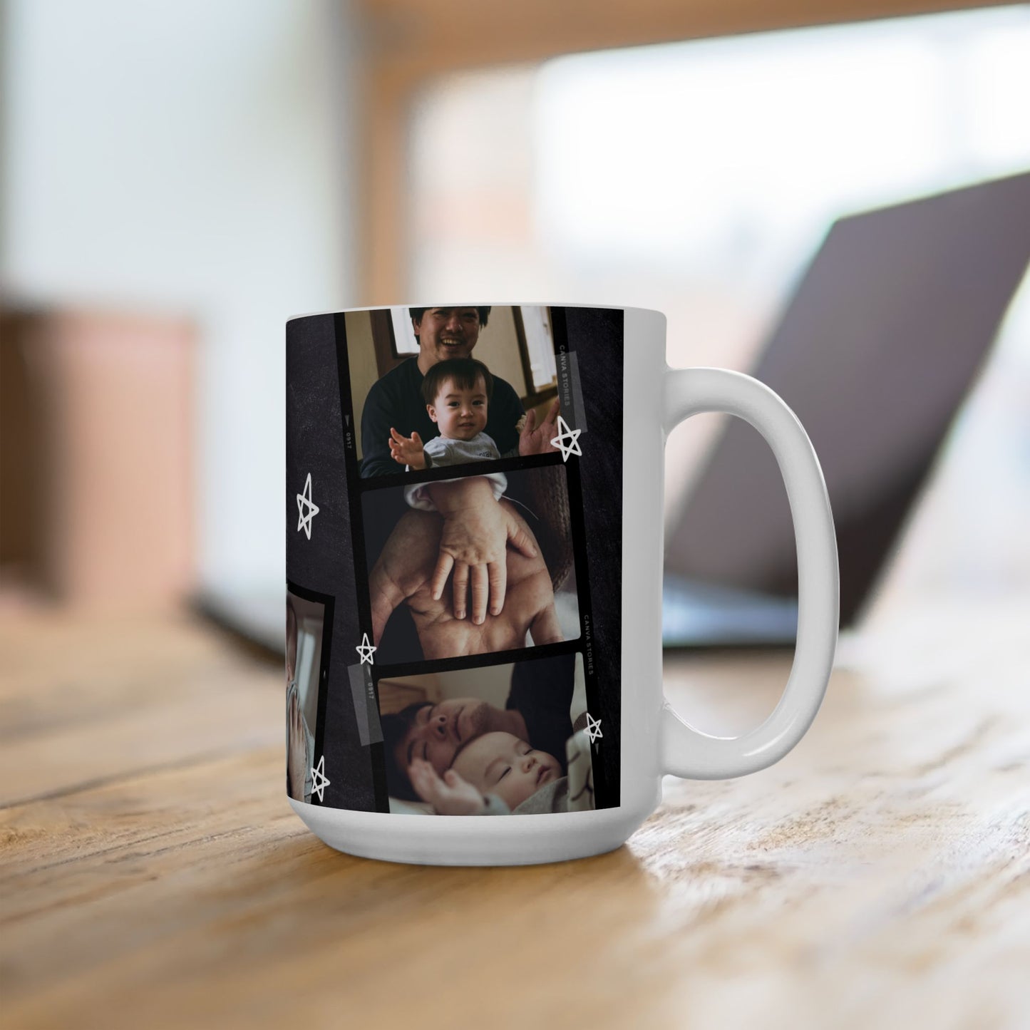 Personalized Ceramic Mug, Customizable Coffee Cup, Perfect Gift for Birthdays, Father's Day - 14068