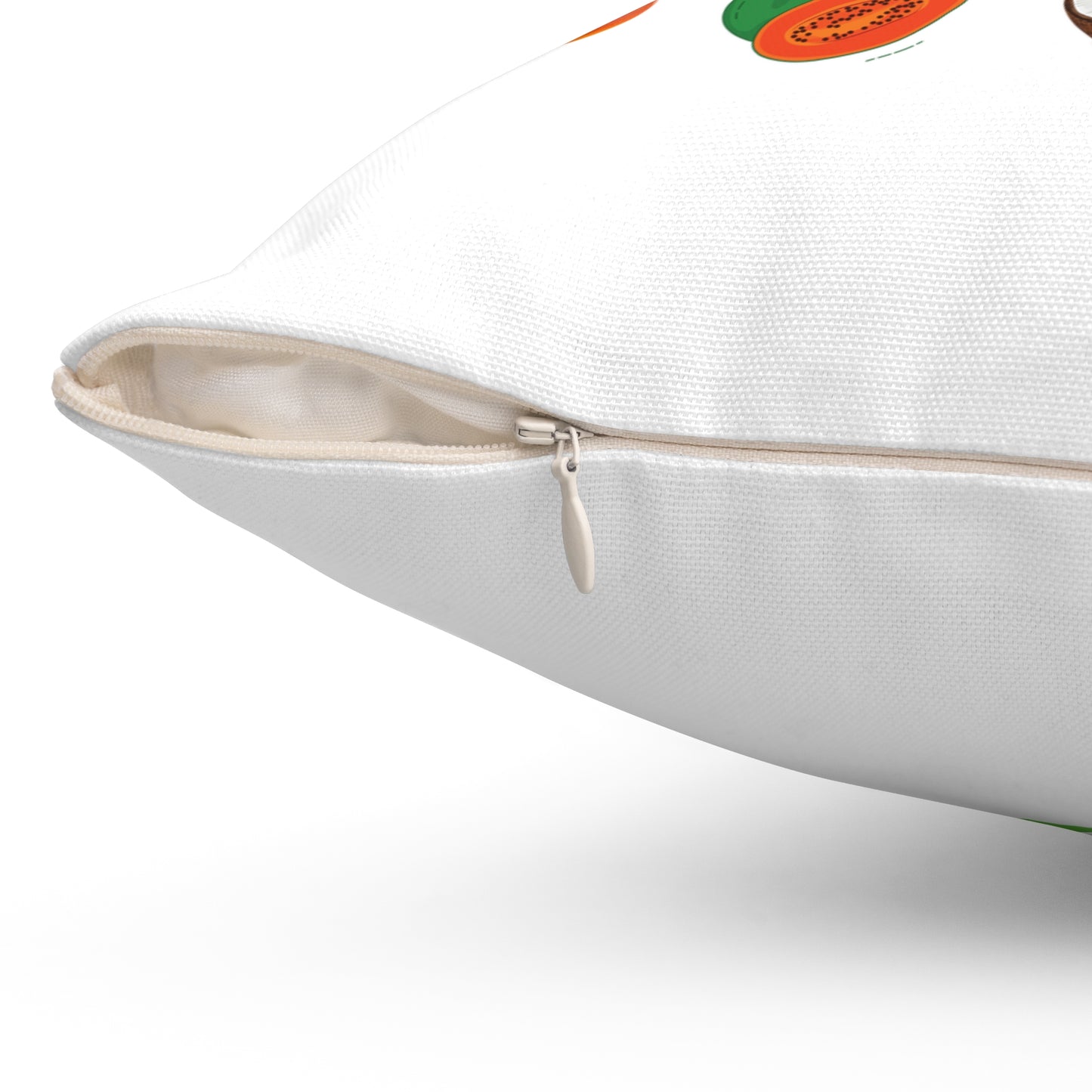 Fruits - Spun Polyester Square Pillow - 10551