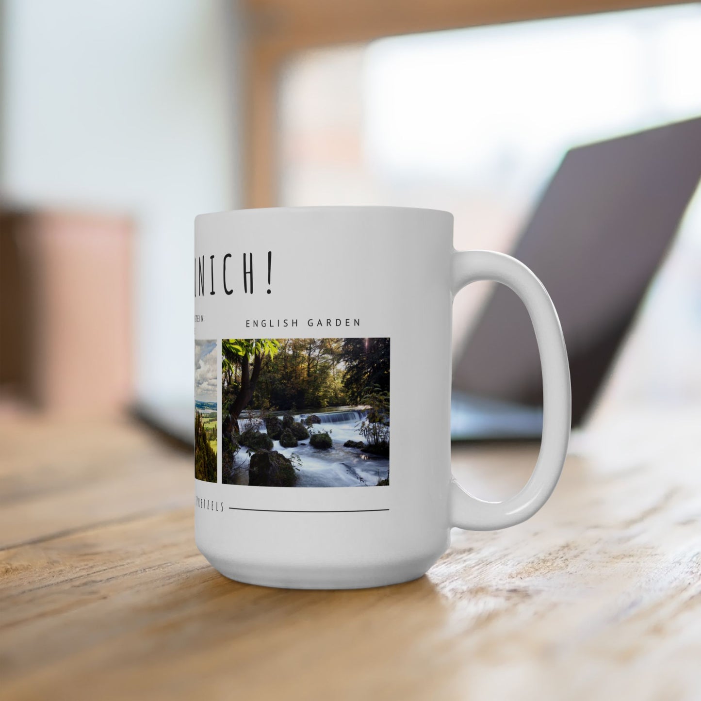Hello Munich! Ceramic Mug - Neuschwanstein Castle Design for Coffee Lovers - 12161