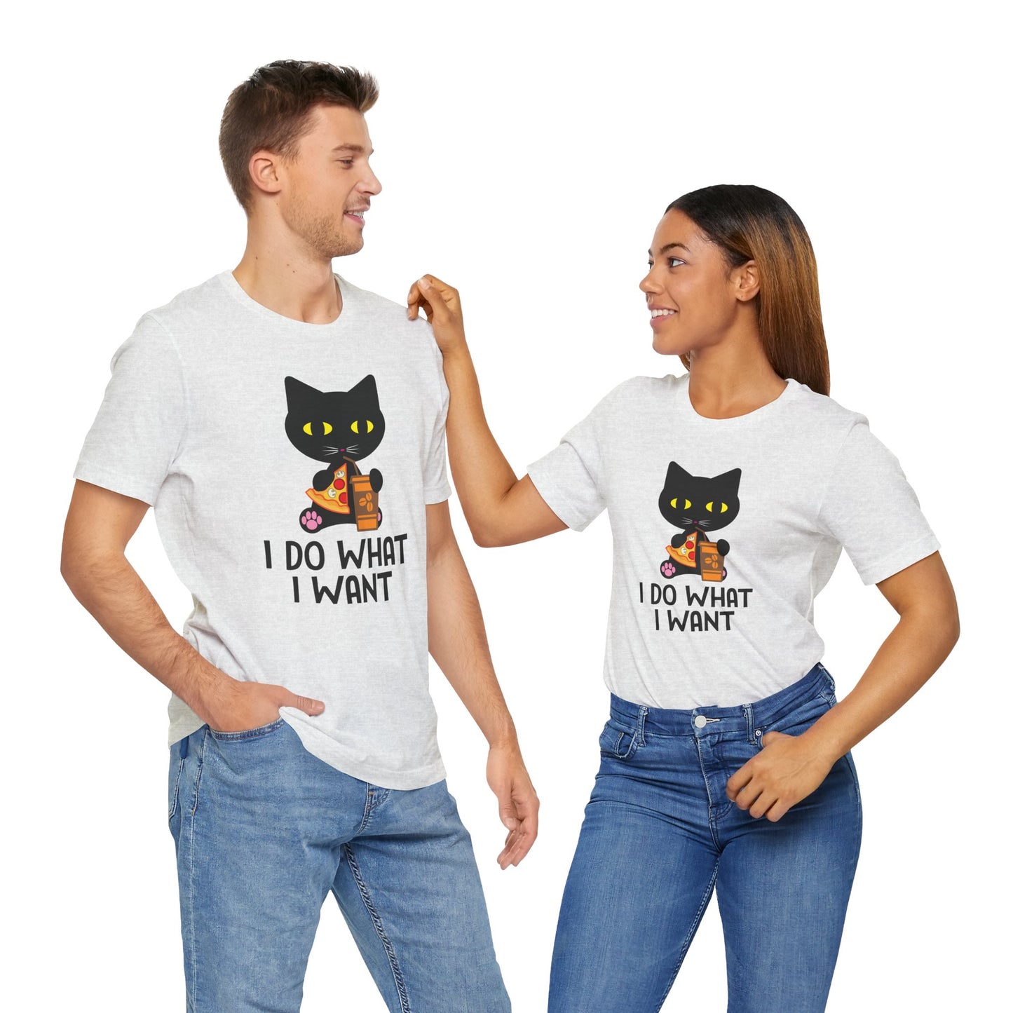 Cat: I Do What I Want - Unisex Jersey Short Sleeve Tee