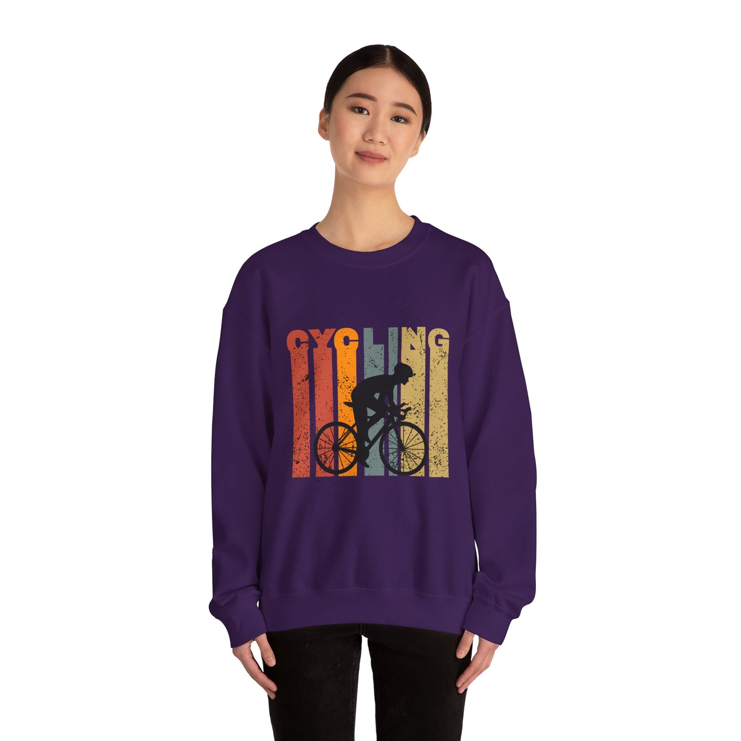 Cycling - Unisex Heavy Blend™ Crewneck Sweatshirt - 10679