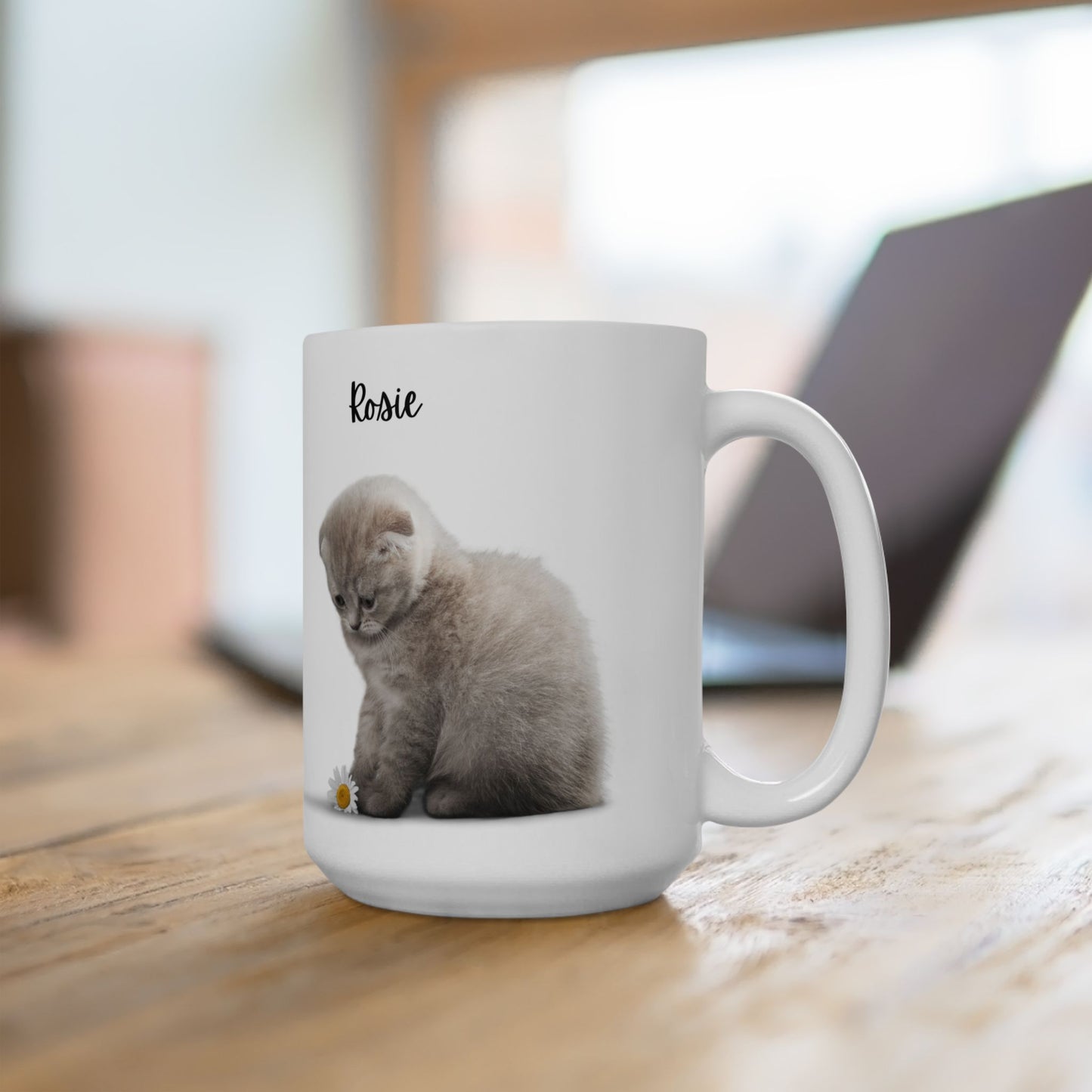 Personalized Cat Lover Mug | Customizable Gift for Animal Enthusiasts, Pet Owner Coffee Cup, Cute Cat Design, Unique Pet Gifts - 14203