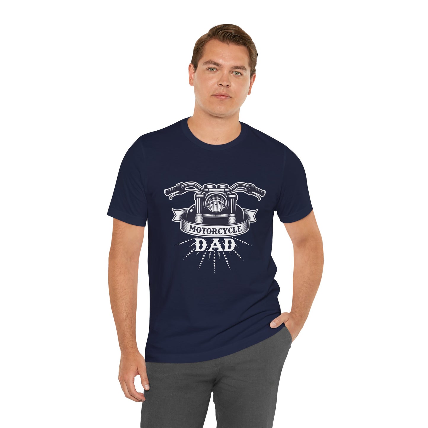 Motorcycle Dad - Unisex Jersey Short Sleeve Tee - 13312