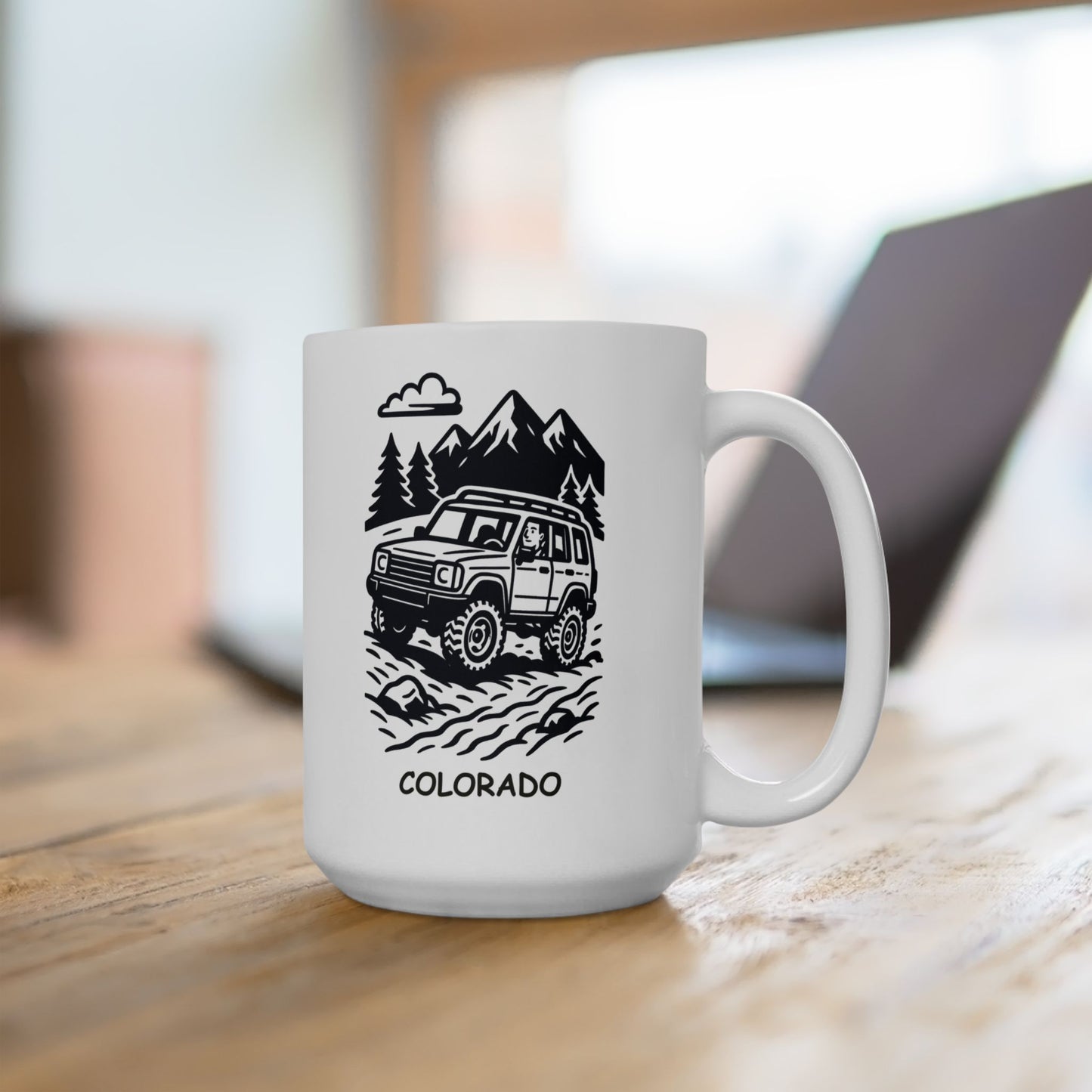 "Colorado: Where ‘off-roading’ is just the way we get to work." Ceramic Mug - 13509