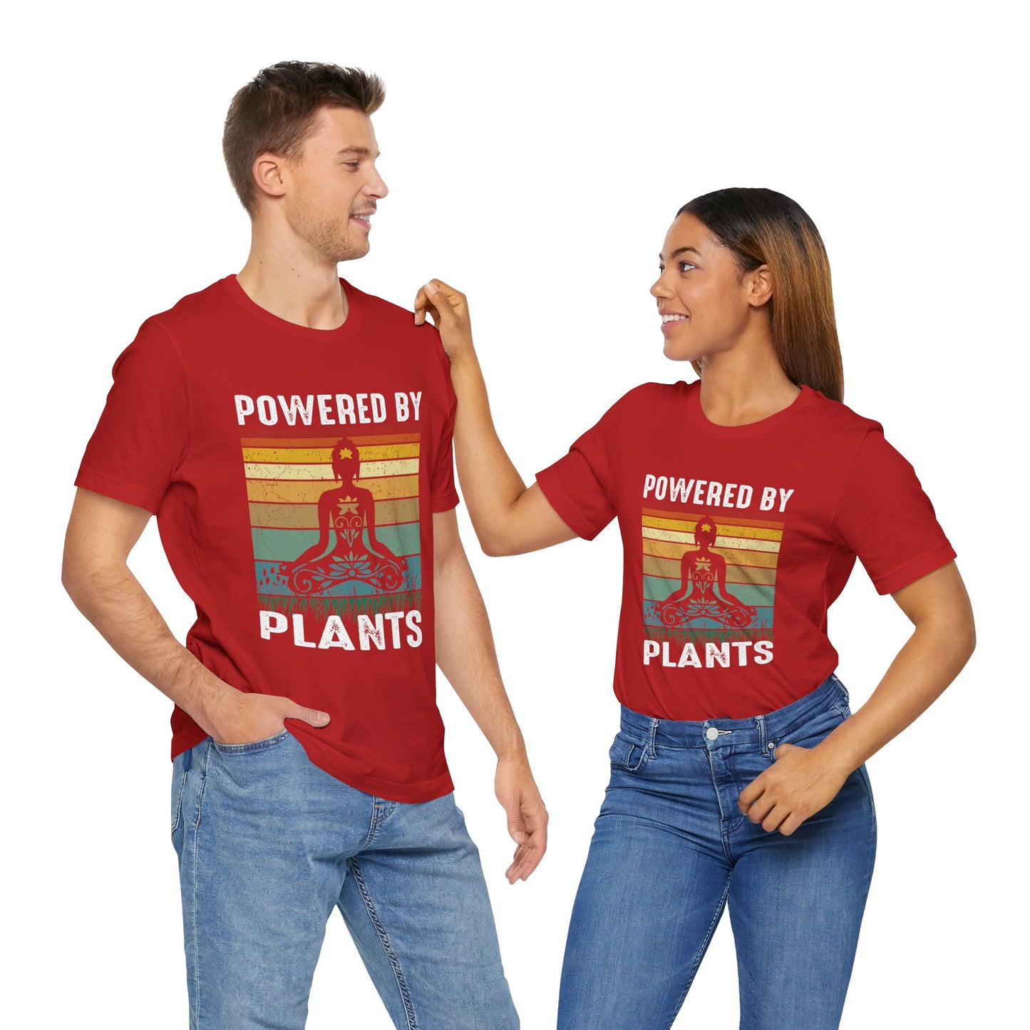 Yoga: Powered By Plants - Unisex Jersey Short Sleeve Tee - 12348