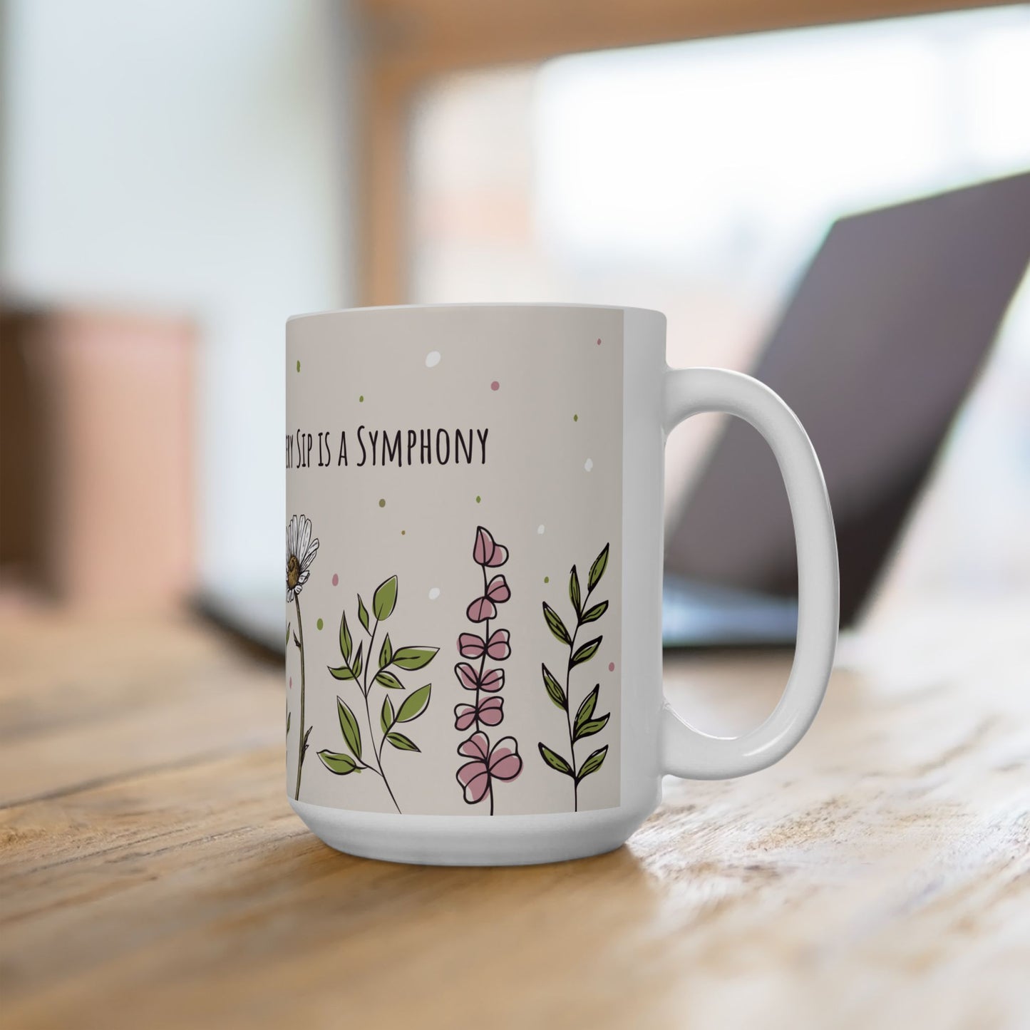 Blooms of Bliss - Ceramic Mug, (11oz, 15oz) - 10901