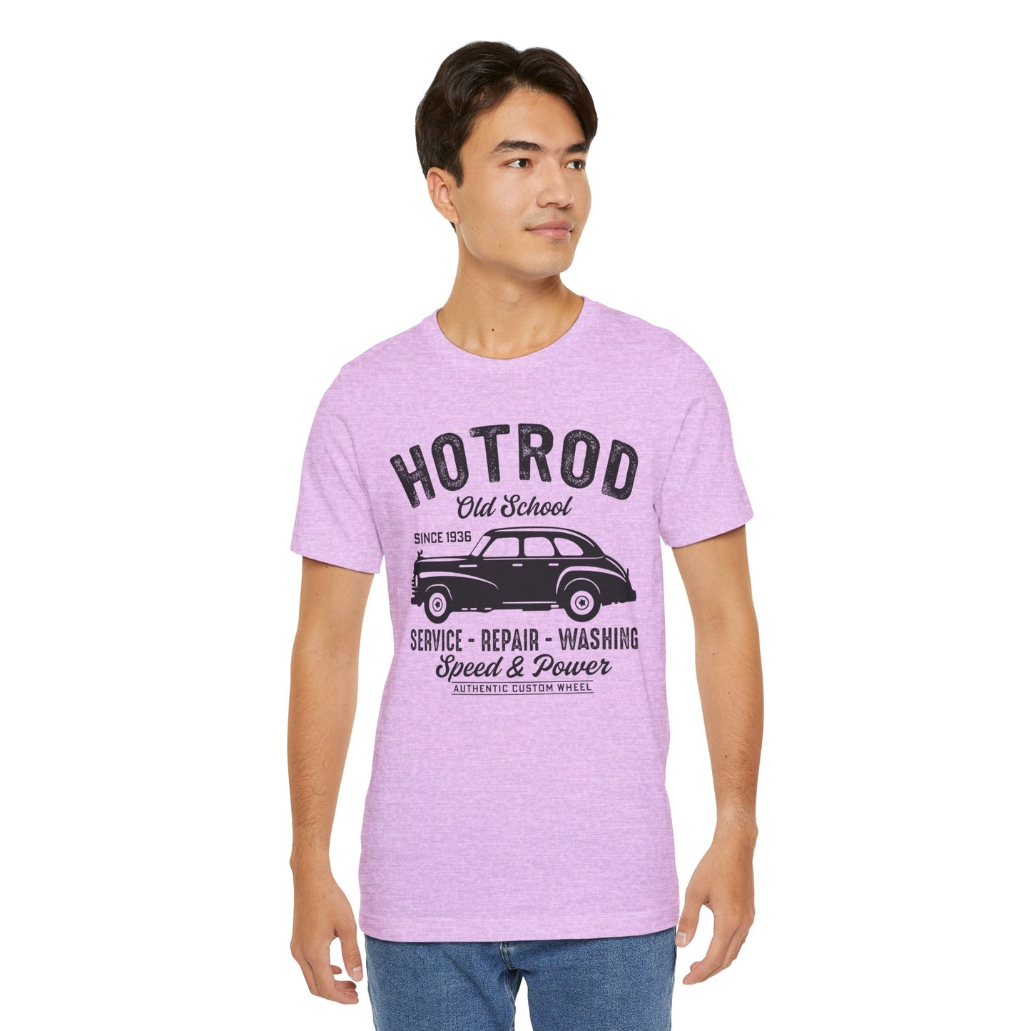 Hotrod, Old School - Unisex Jersey Short Sleeve Tee - 13035