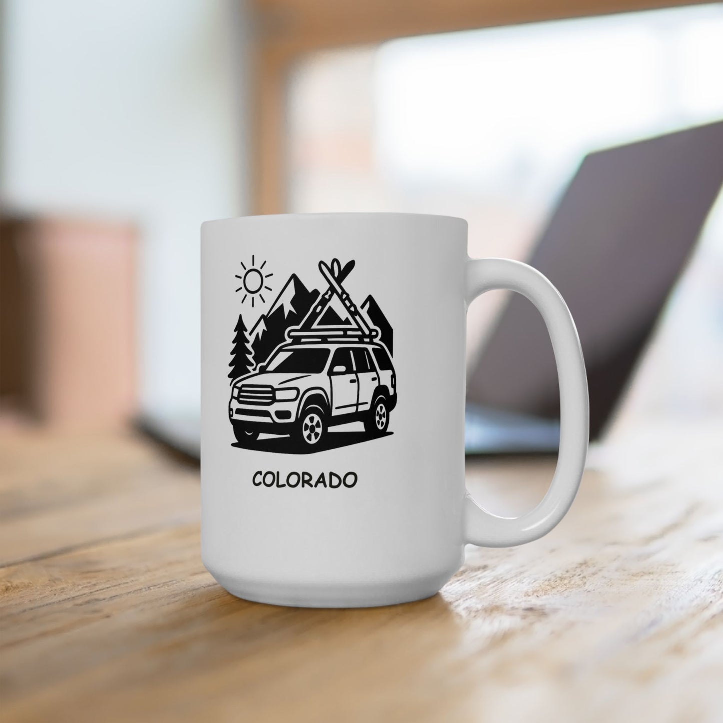 "Colorado: Where your car’s ski rack is more useful than your air conditioning." Ceramic Mug - 13429