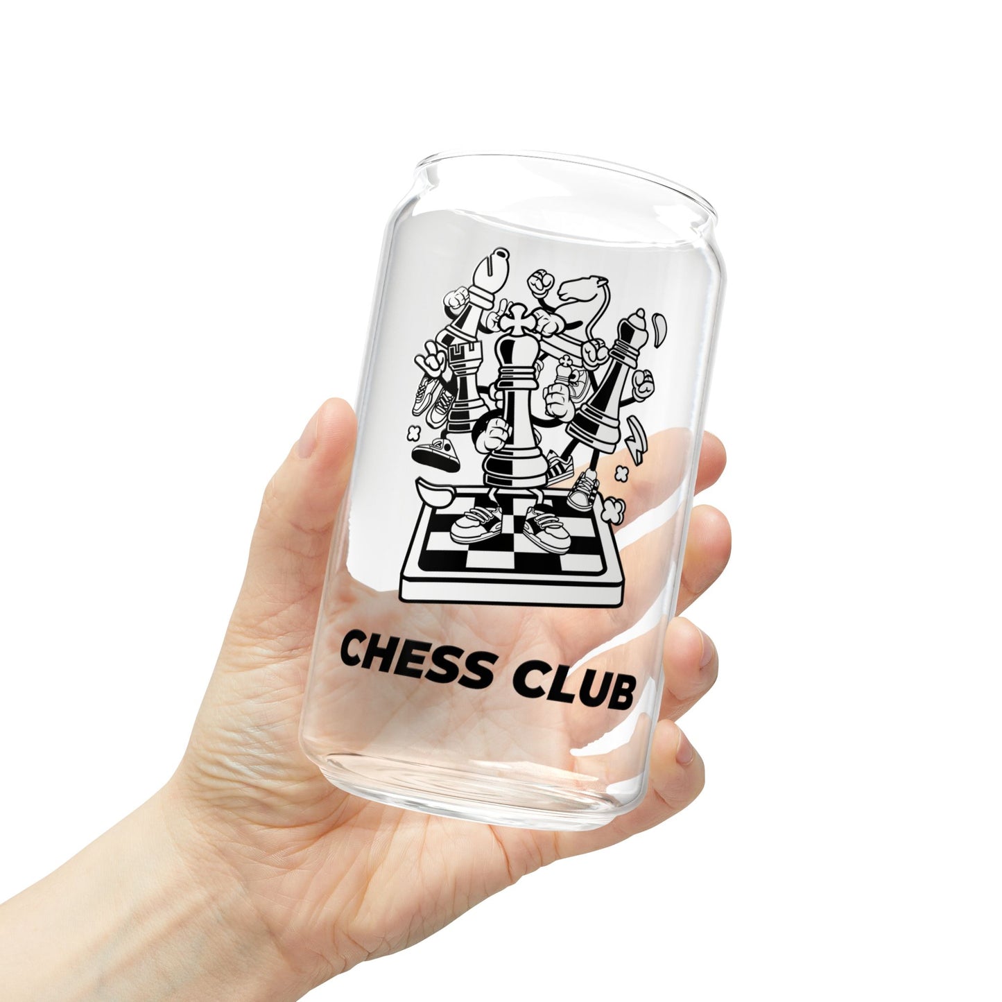 Chess Club - Sipper Glass, 16oz - 10790