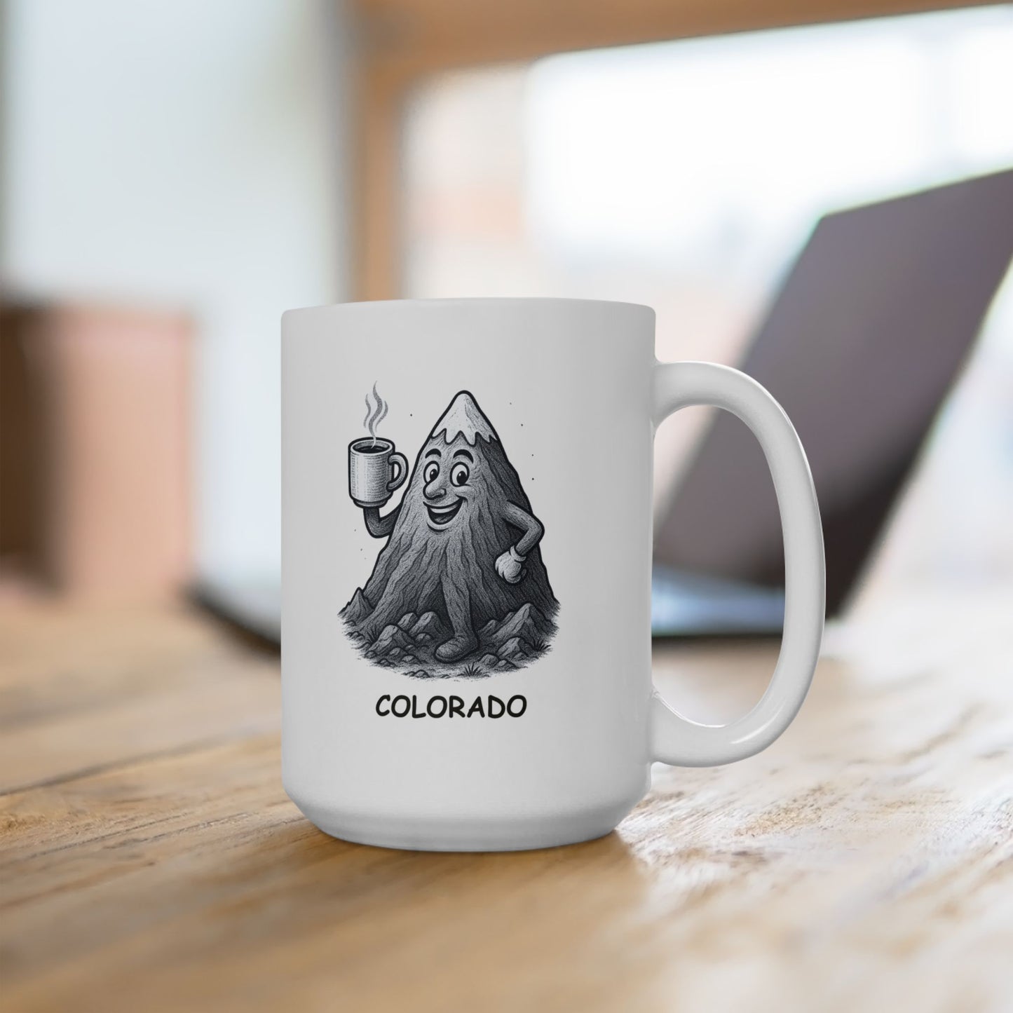 "Colorado: Where the air is thin, but the coffee is strong." Ceramic Mug - 13423