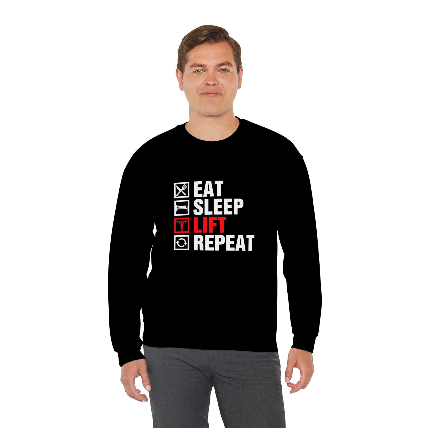 Eat Sleep Lift Repeat - Unisex Heavy Blend™ Crewneck Sweatshirt
