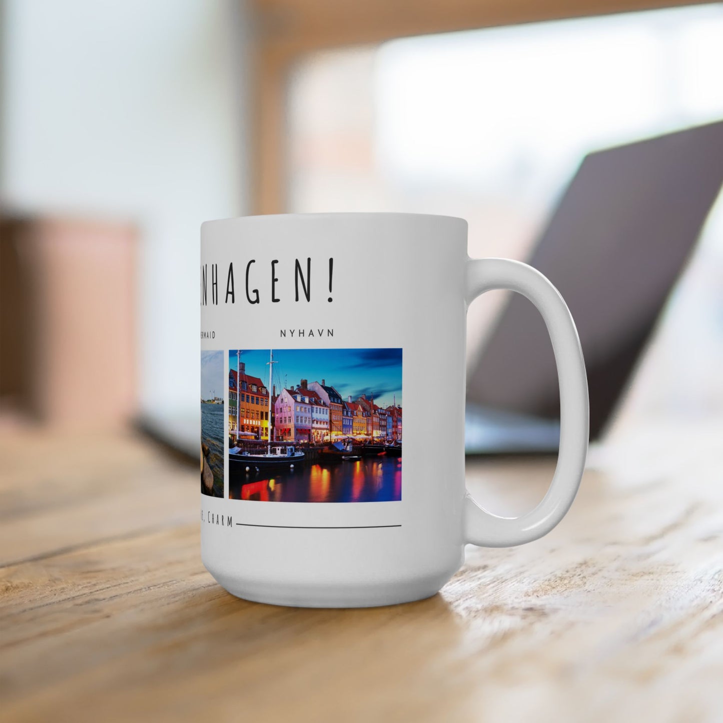 Hello, Copenhagen! Travel Mug - 11oz & 15oz | Perfect Gift for Wanderlust Lovers - 12098
