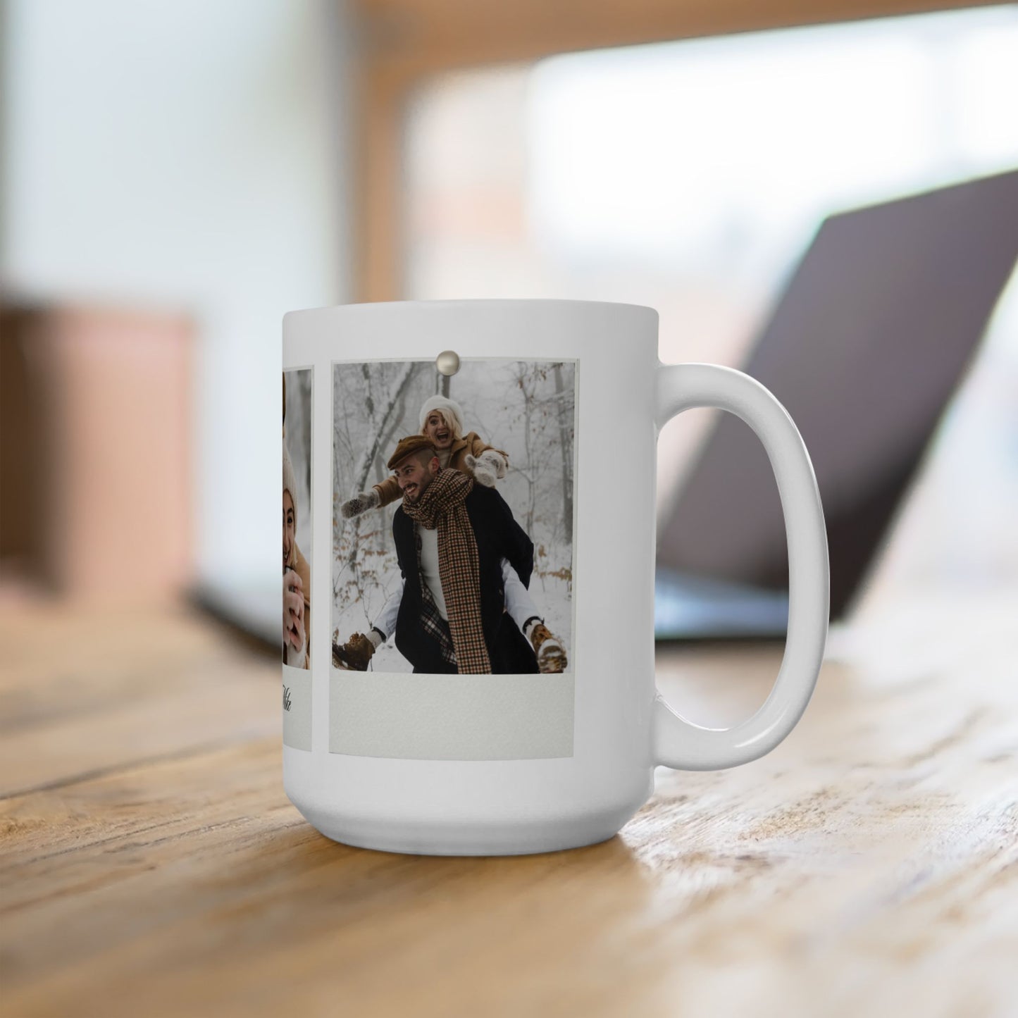 Ann & Mike, Photos, Customizable - Ceramic Mug, (11oz, 15oz) - 10861