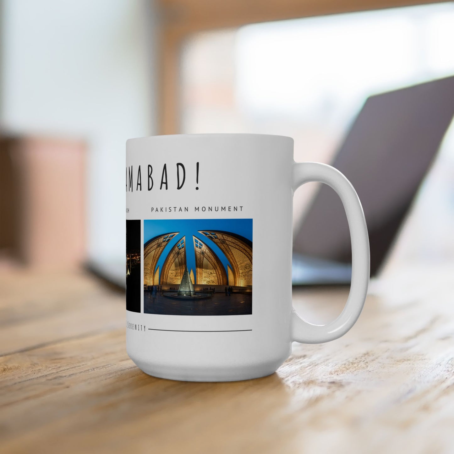 Hello Islamabad Ceramic Mug - 11oz & 15oz Coffee Cup with Scenic City Views - 12212