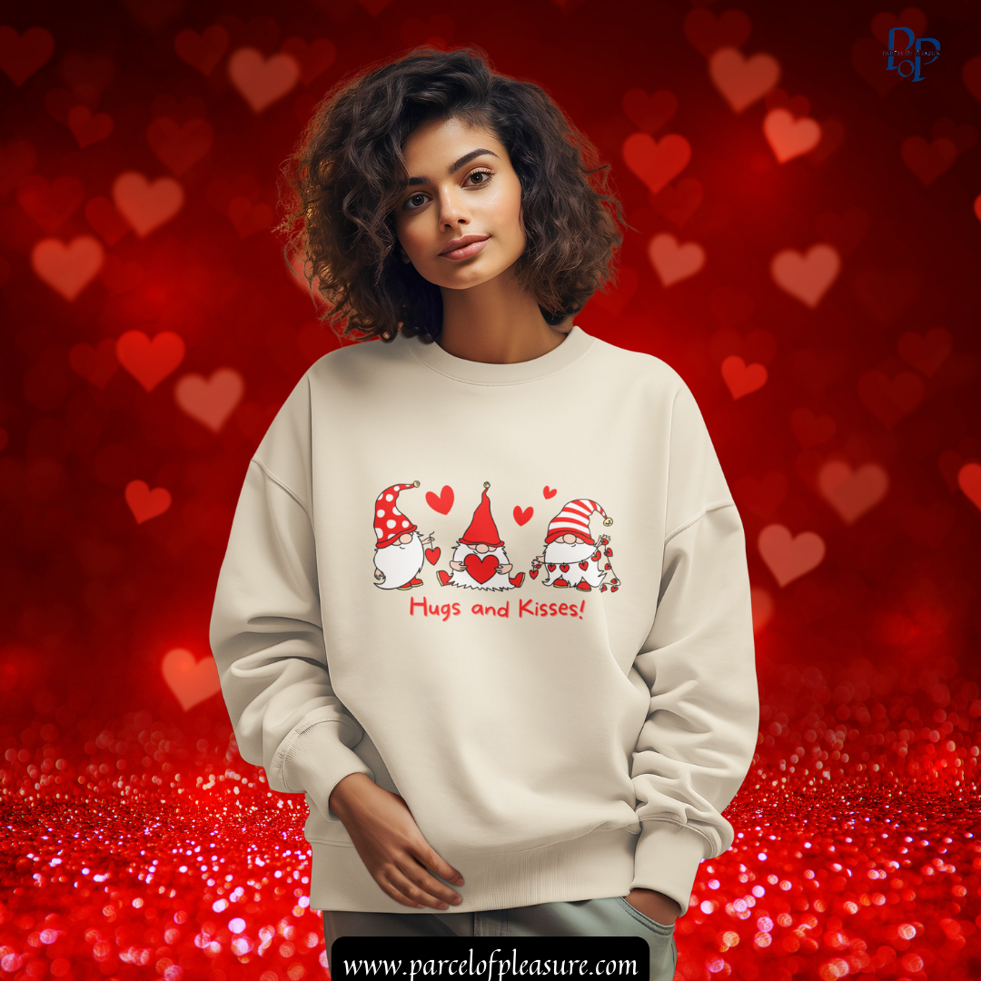 Hugs & Kisses - Unisex Lightweight Crewneck Sweatshirt - 11383