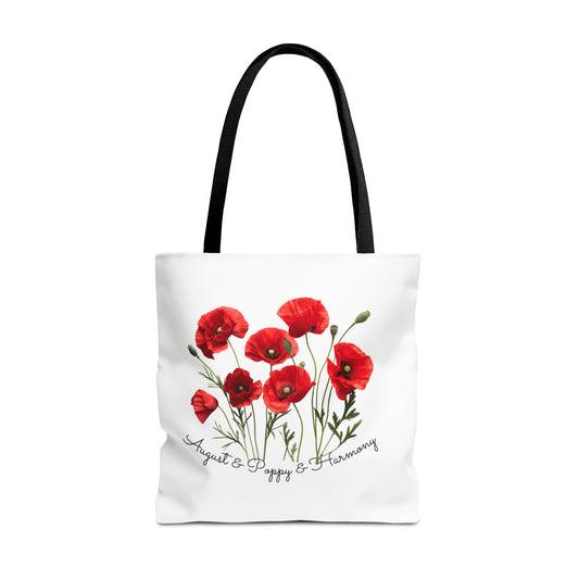 Happy Birthday August, Poppy - Tote Bag