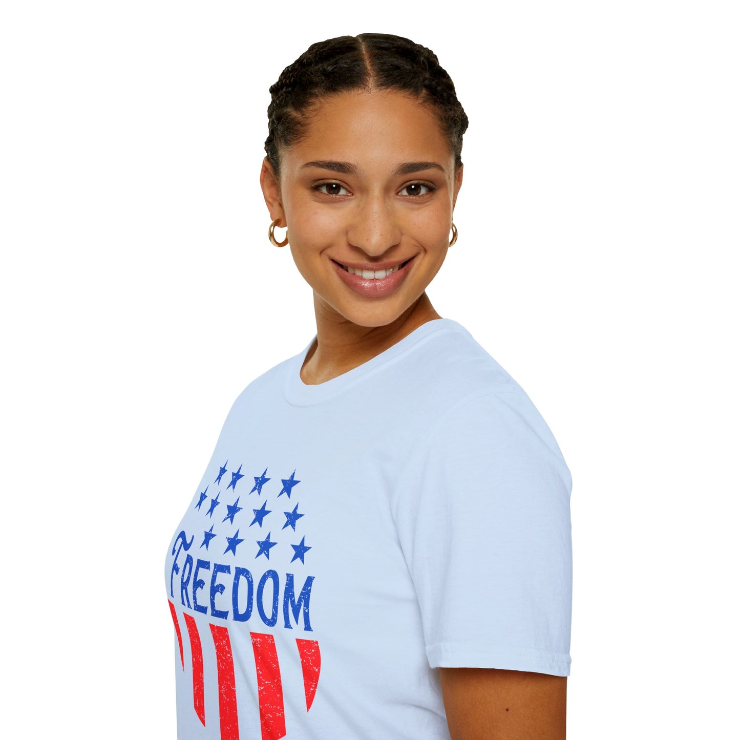 American Freedom Unisex T-Shirt - Patriot Tee, July 4th Celebration, Memorial Day Outfit, Independence Day Gift, Vintage Style Shirt - 13734