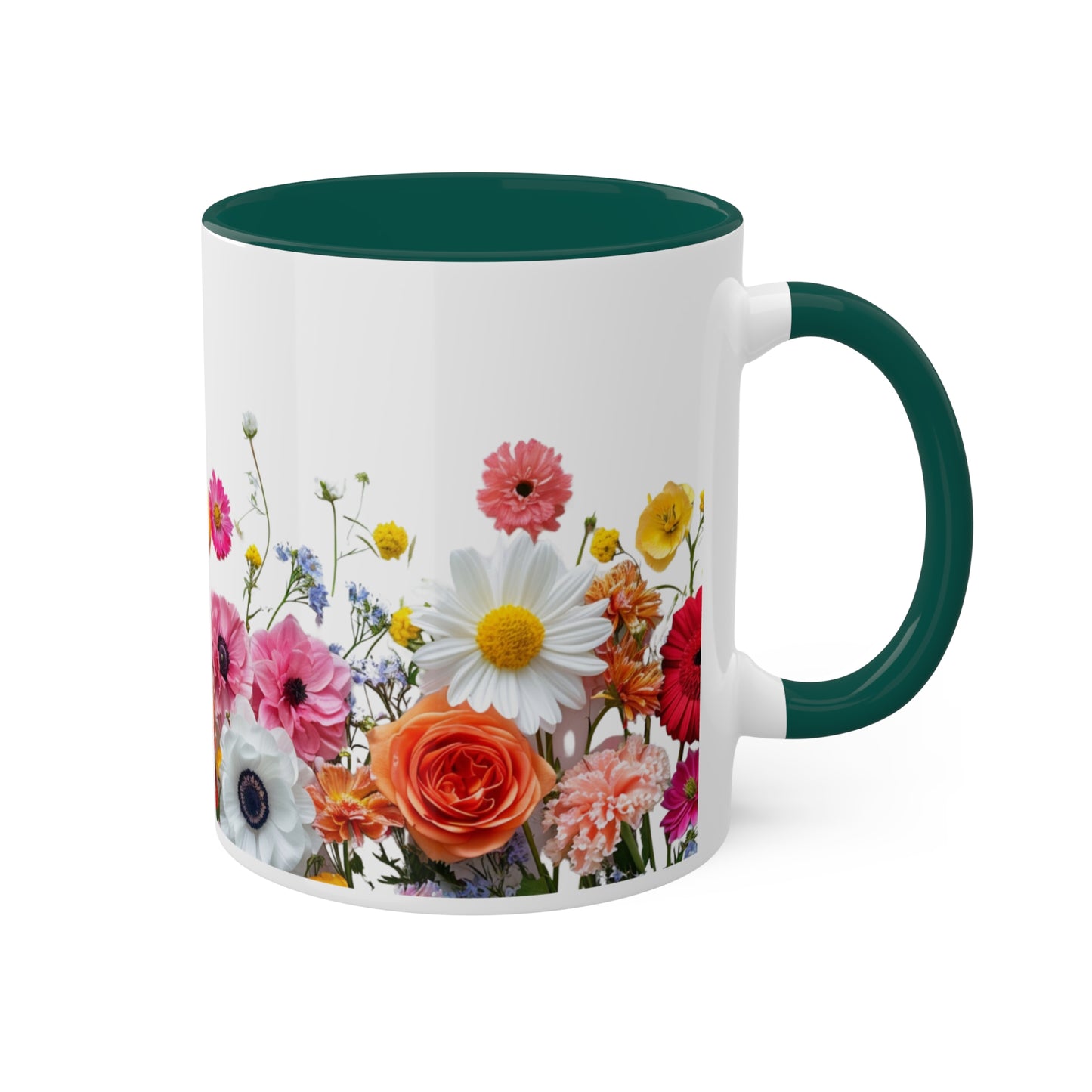 Bright Flowers - Colorful Mugs, 11oz