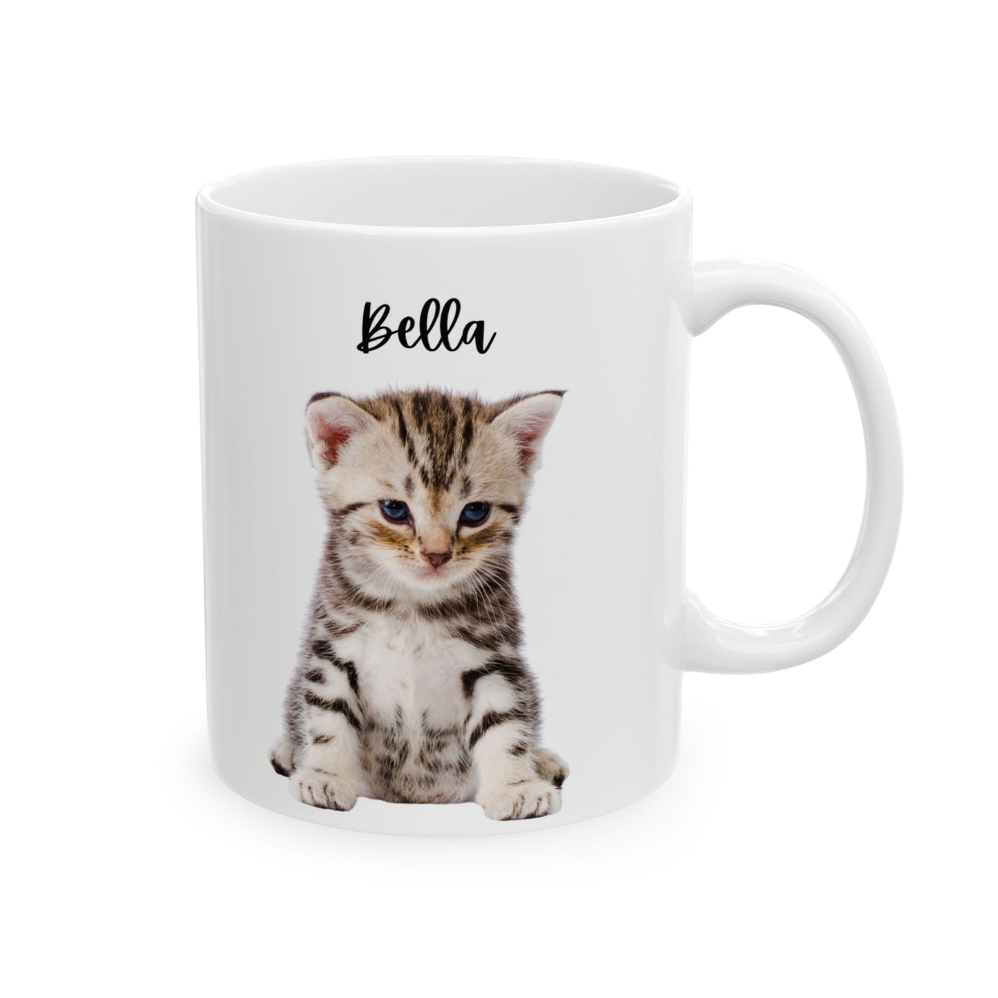 Cute Pet Ceramic Mug for Animal Lovers, Cat/ Dog Coffee Cup, Personalized Gift for Birthdays, Holidays, Home Decor - 14192