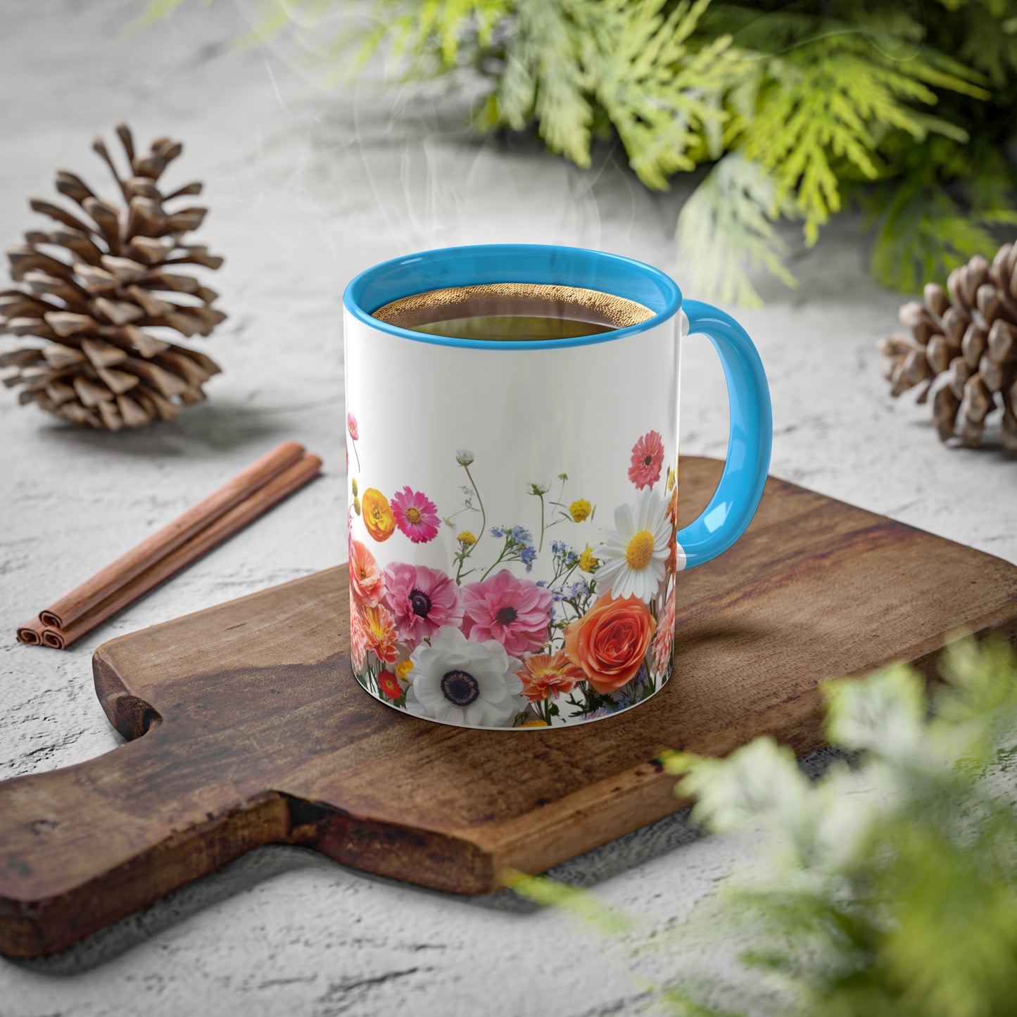 Bright Flowers - Colorful Mugs, 11oz