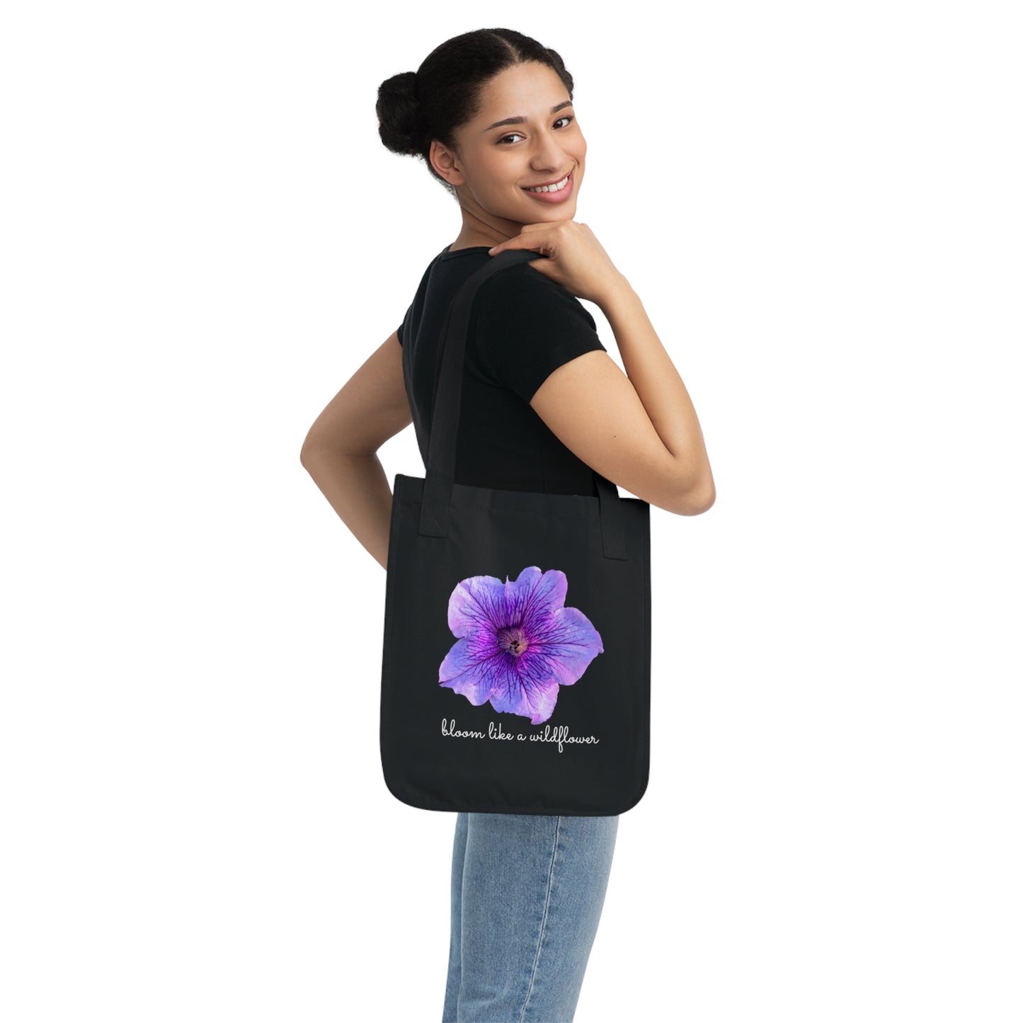 Organic Canvas Tote Bag | Wildflower Lovers