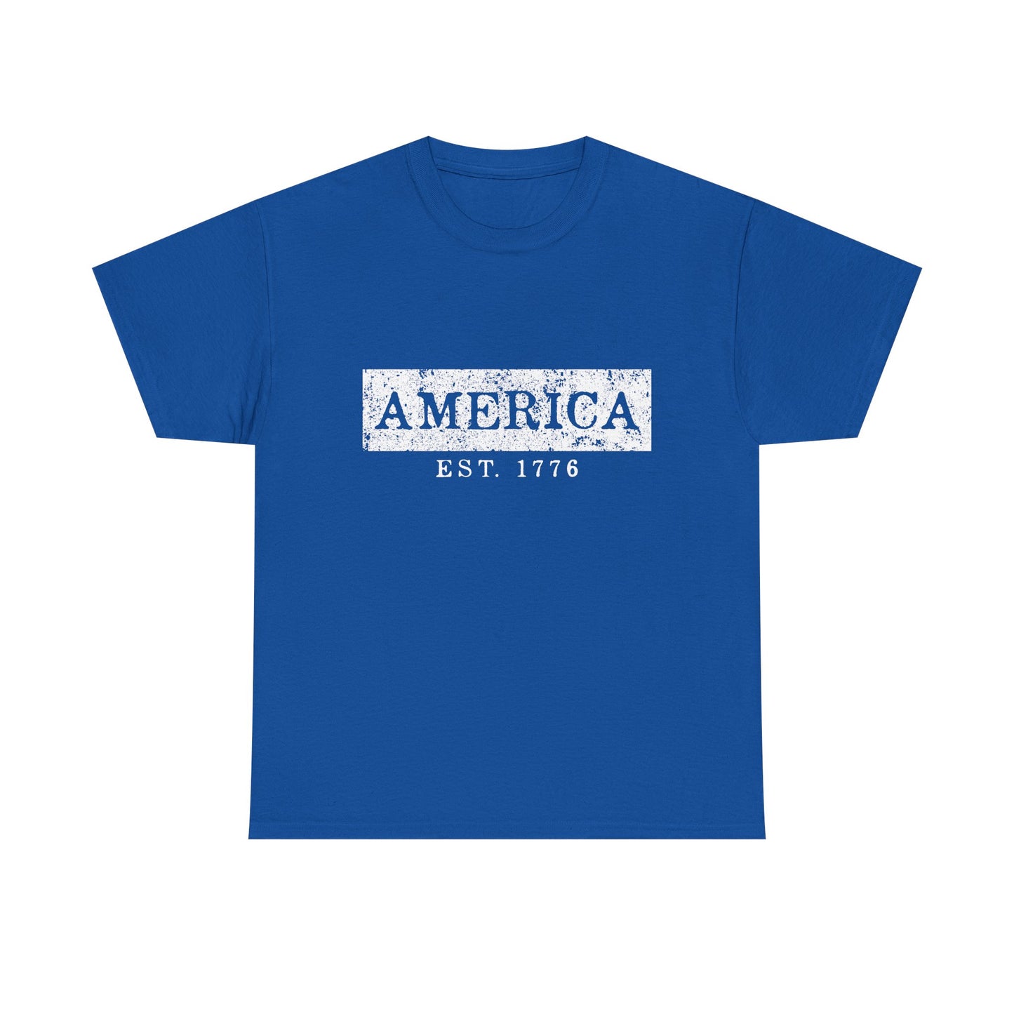 Patriotic Unisex Tee - America EST 1776, Vintage Style Shirt, Independence Day Gift, Casual Wear, Gifts for Him/Her - 13736