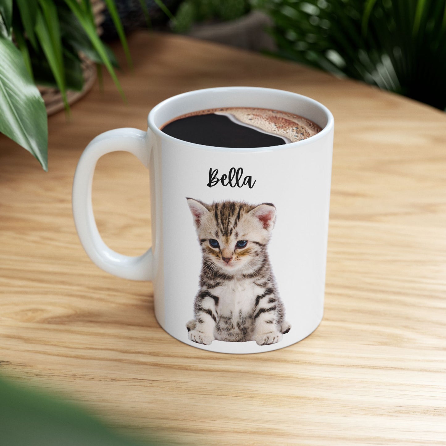 Cute Pet Ceramic Mug for Animal Lovers, Cat/ Dog Coffee Cup, Personalized Gift for Birthdays, Holidays, Home Decor - 14192