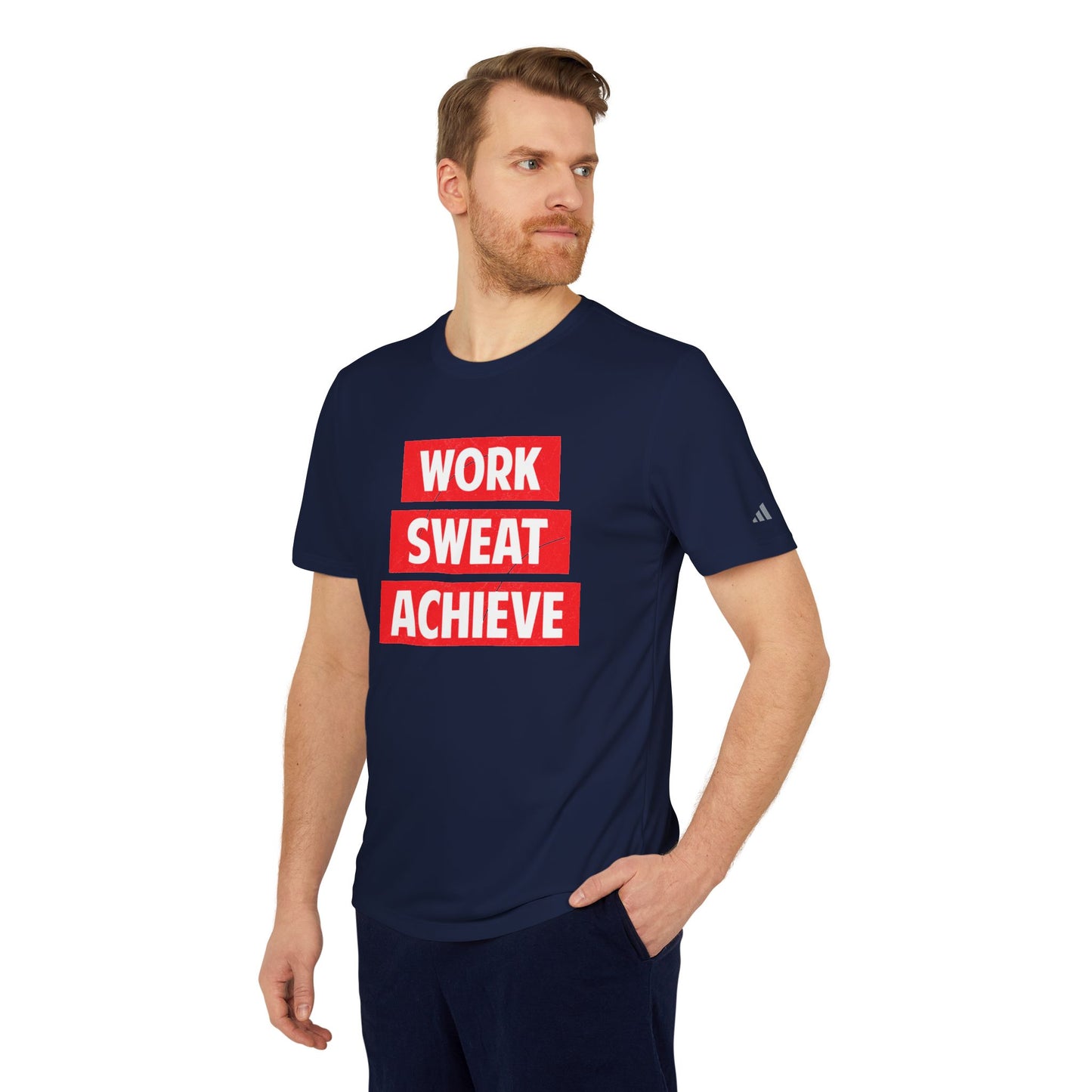 Work Sweat Achieve - Adidas Unisex Sport T-shirt