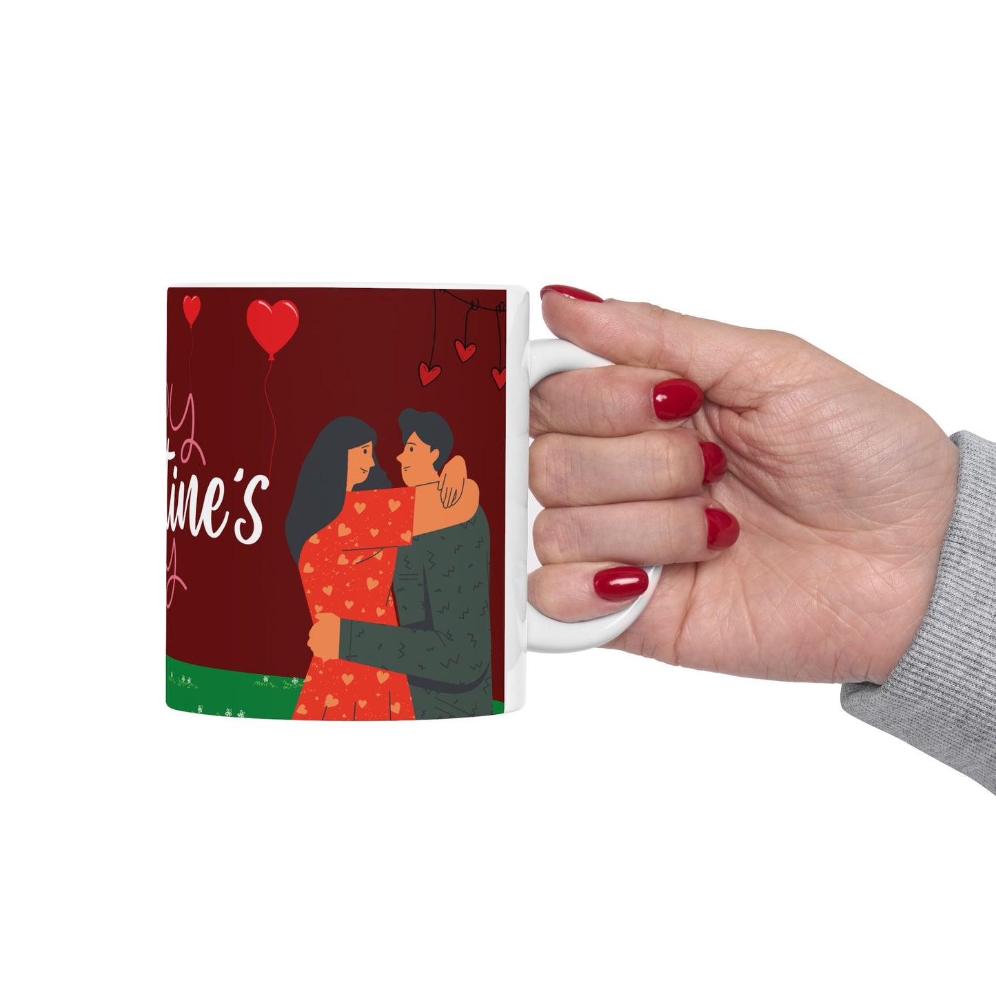 Happy Valentine’s Day!  - Ceramic Mug, (11oz, 15oz) - 11179