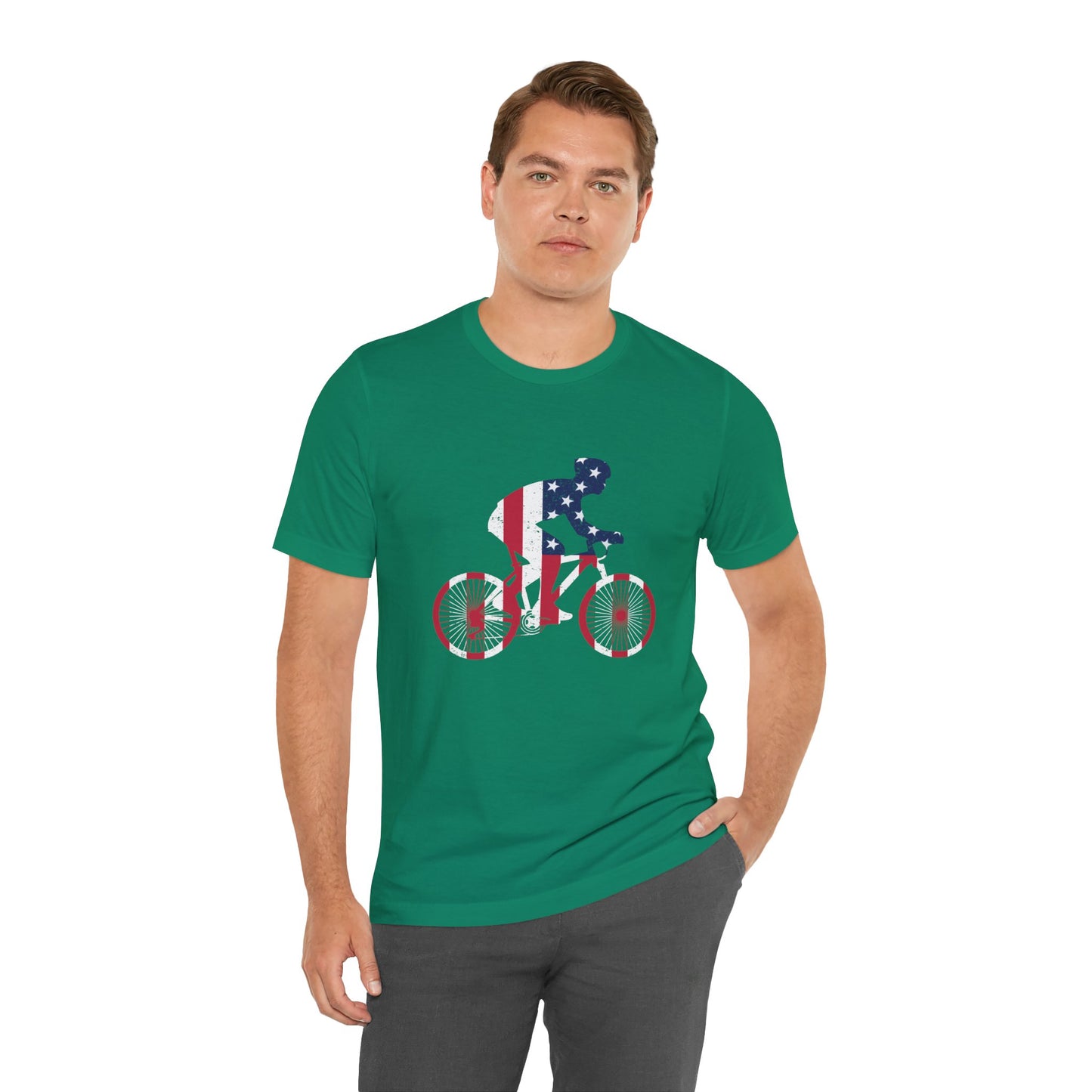 Bicycle: Patriotic Pedals - Unisex Jersey Short Sleeve Tee