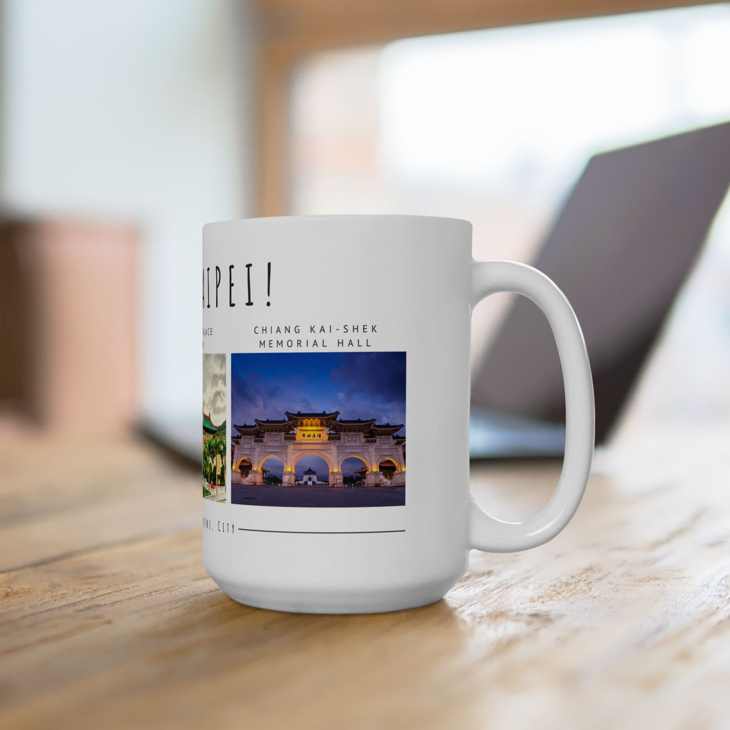 Hello, Taipei! Ceramic Travel Mug - 11oz & 15oz - 12179